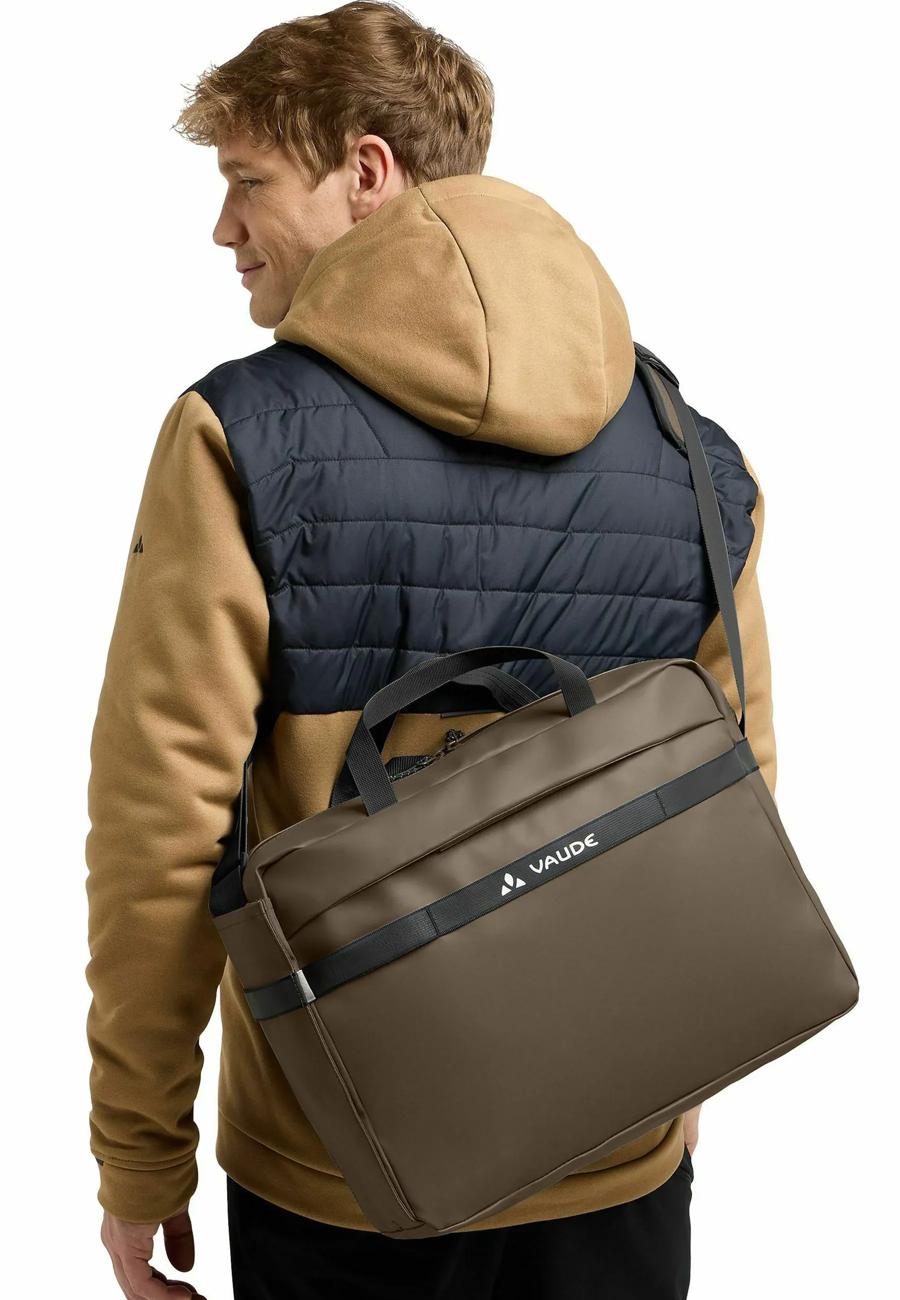 Vaude Mineo Sacoche Vélo 42 Cm Compartiment Ordinateur Unisexe Sac à bandoulière Marron Cerf