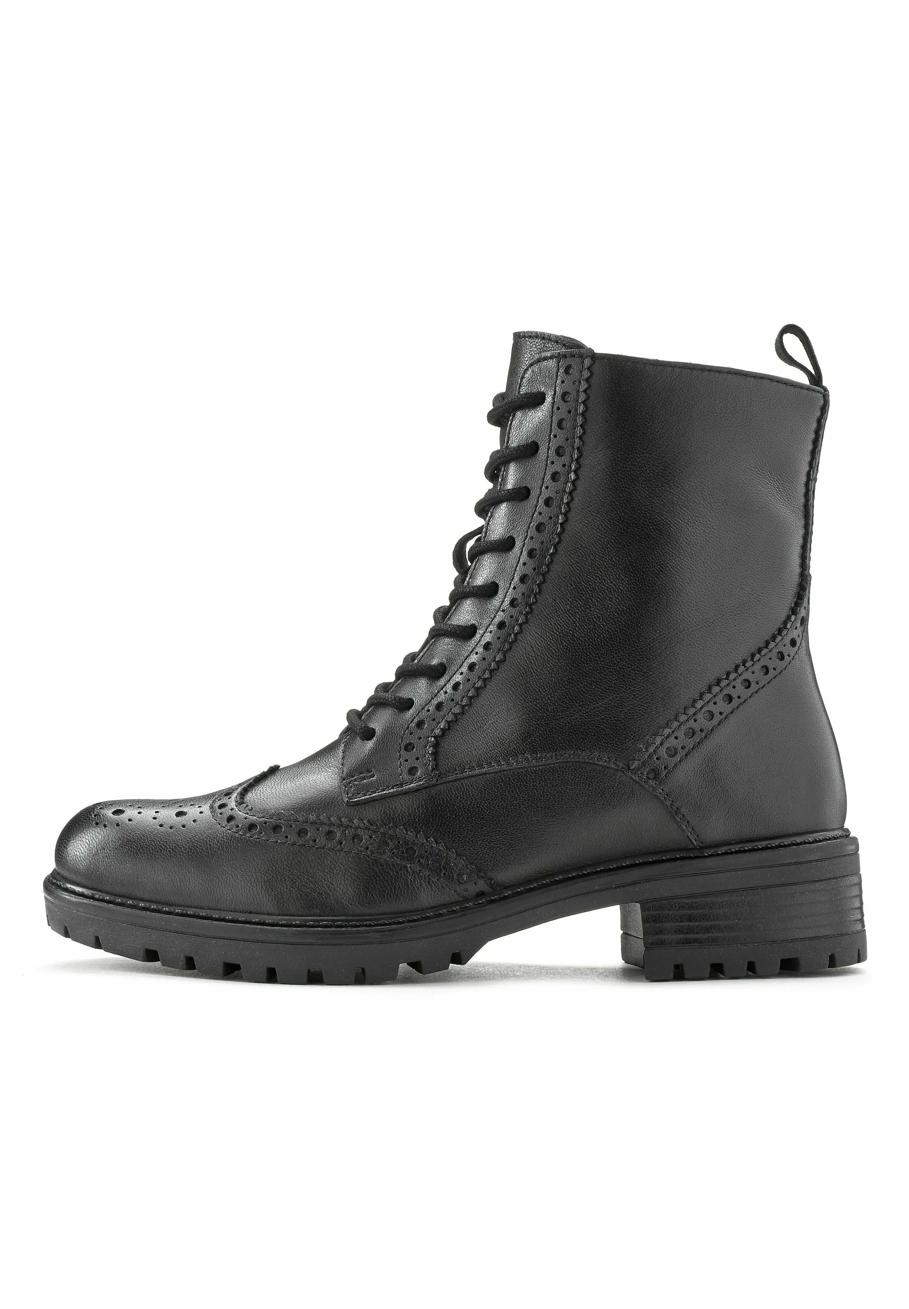Lascana Bottes à lacets Schwarz