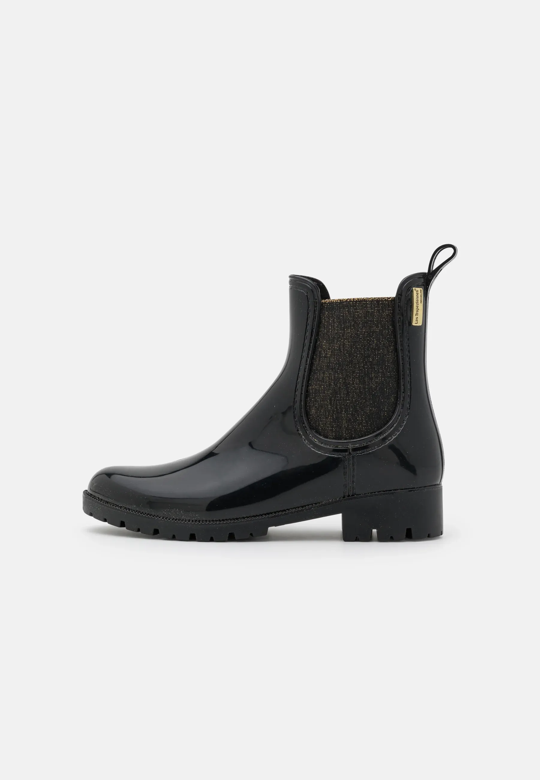 Les Tropeziennes Par M Belarbi Nea Bottes en Caoutchouc Noir/Or