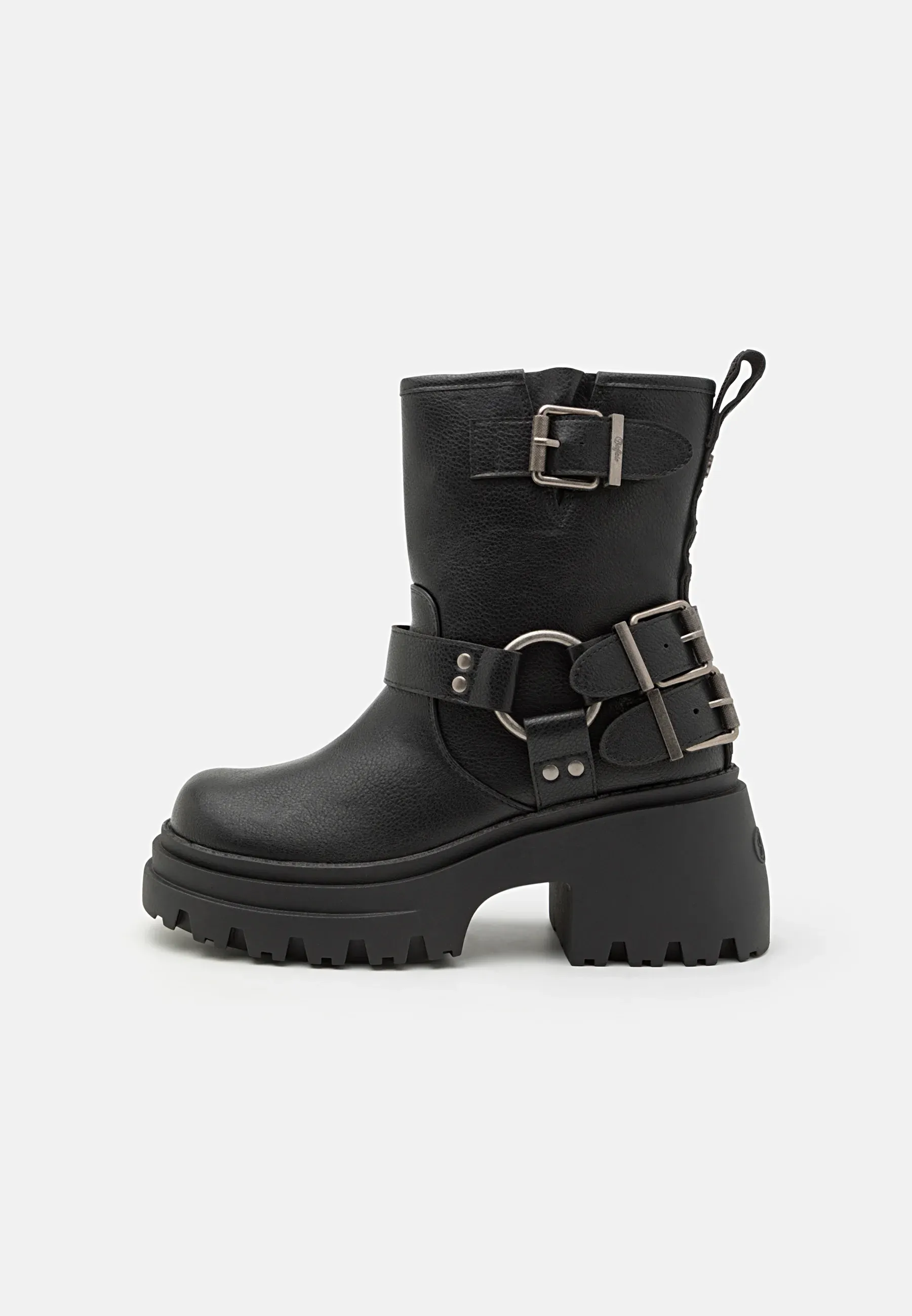 Bottes Buffalo Texanes Biker Noir