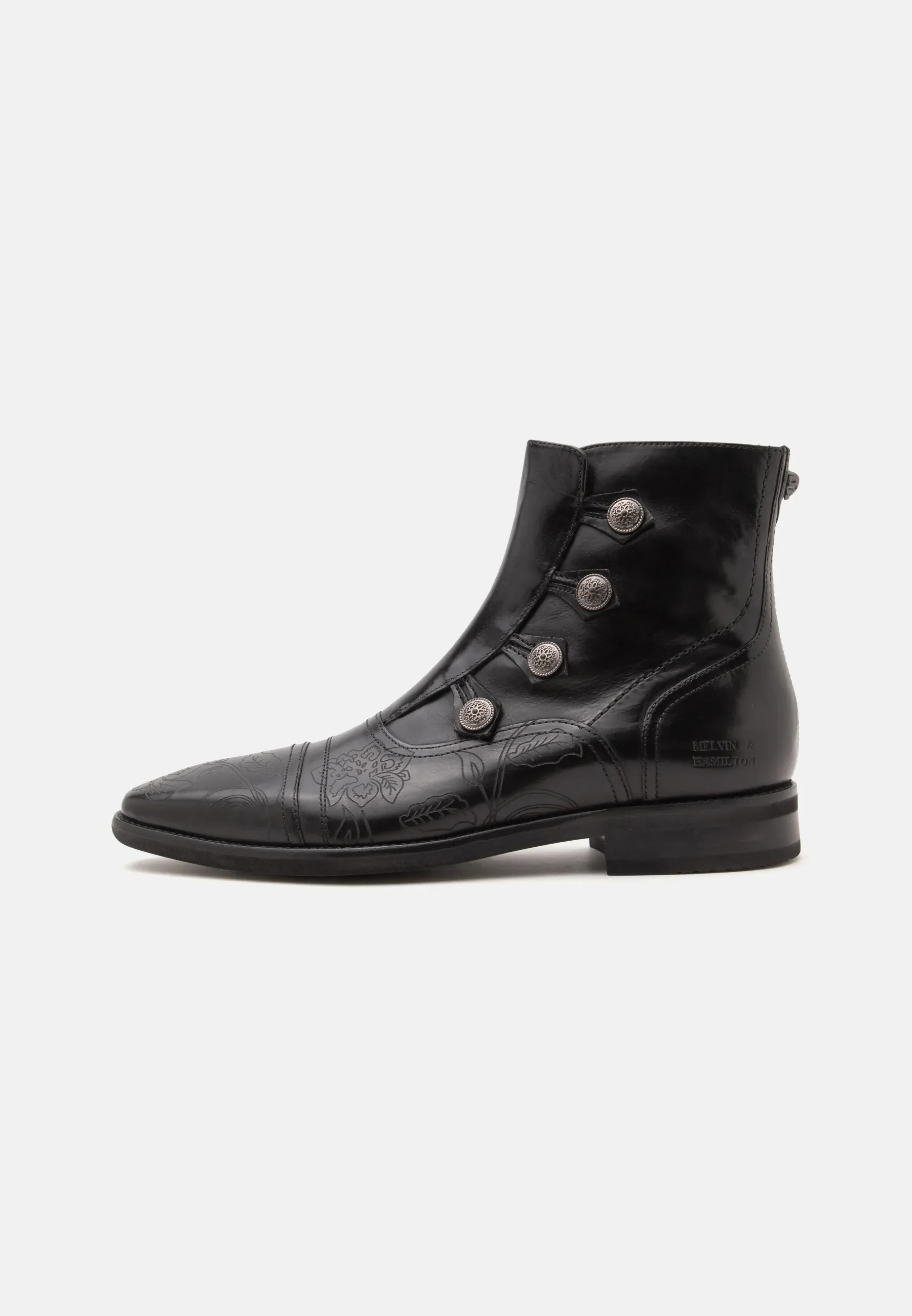 Melvin And Hamilton Elvis 105 Bottes texanes moto noires