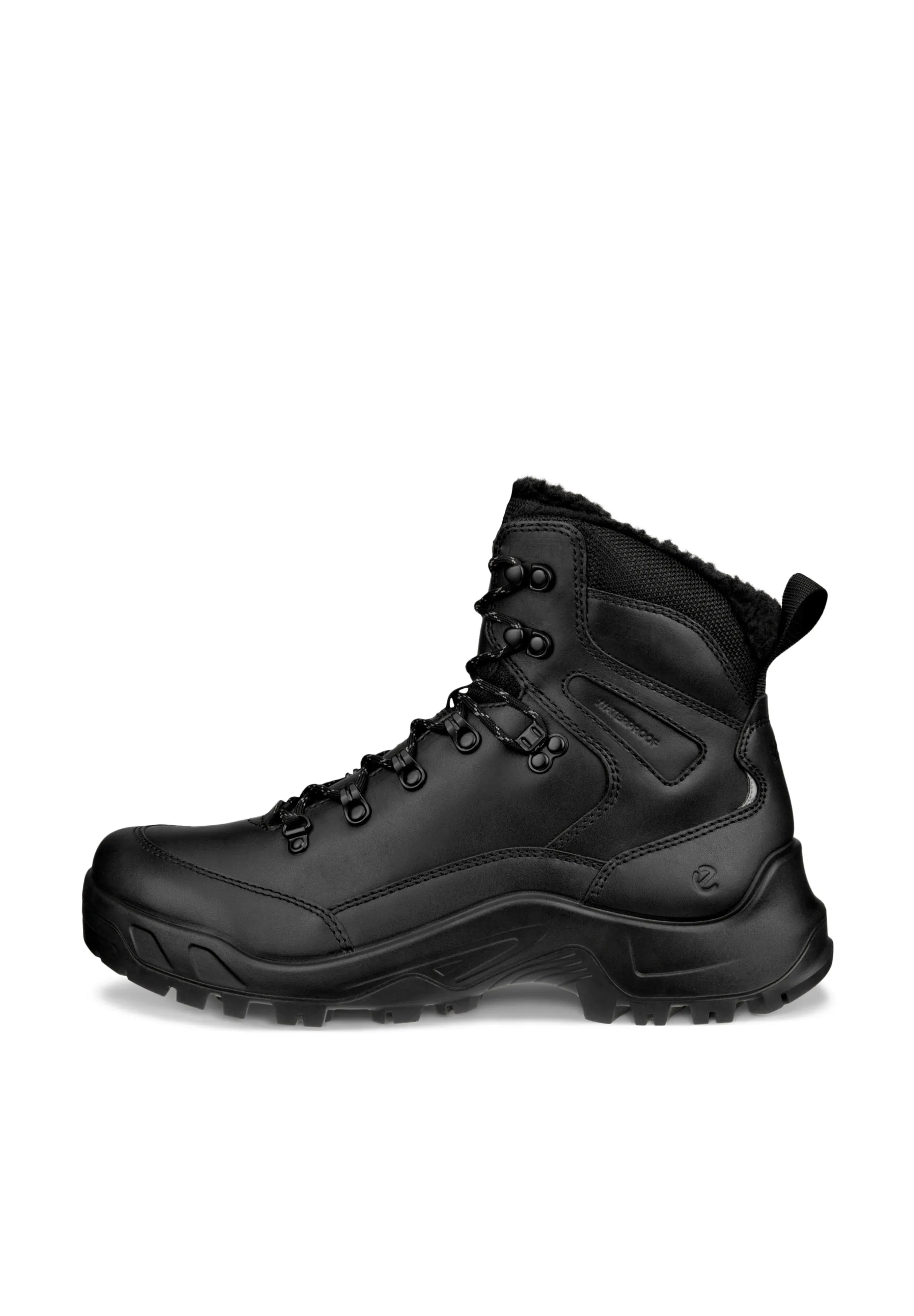 Ecco Bottes à lacets Noir