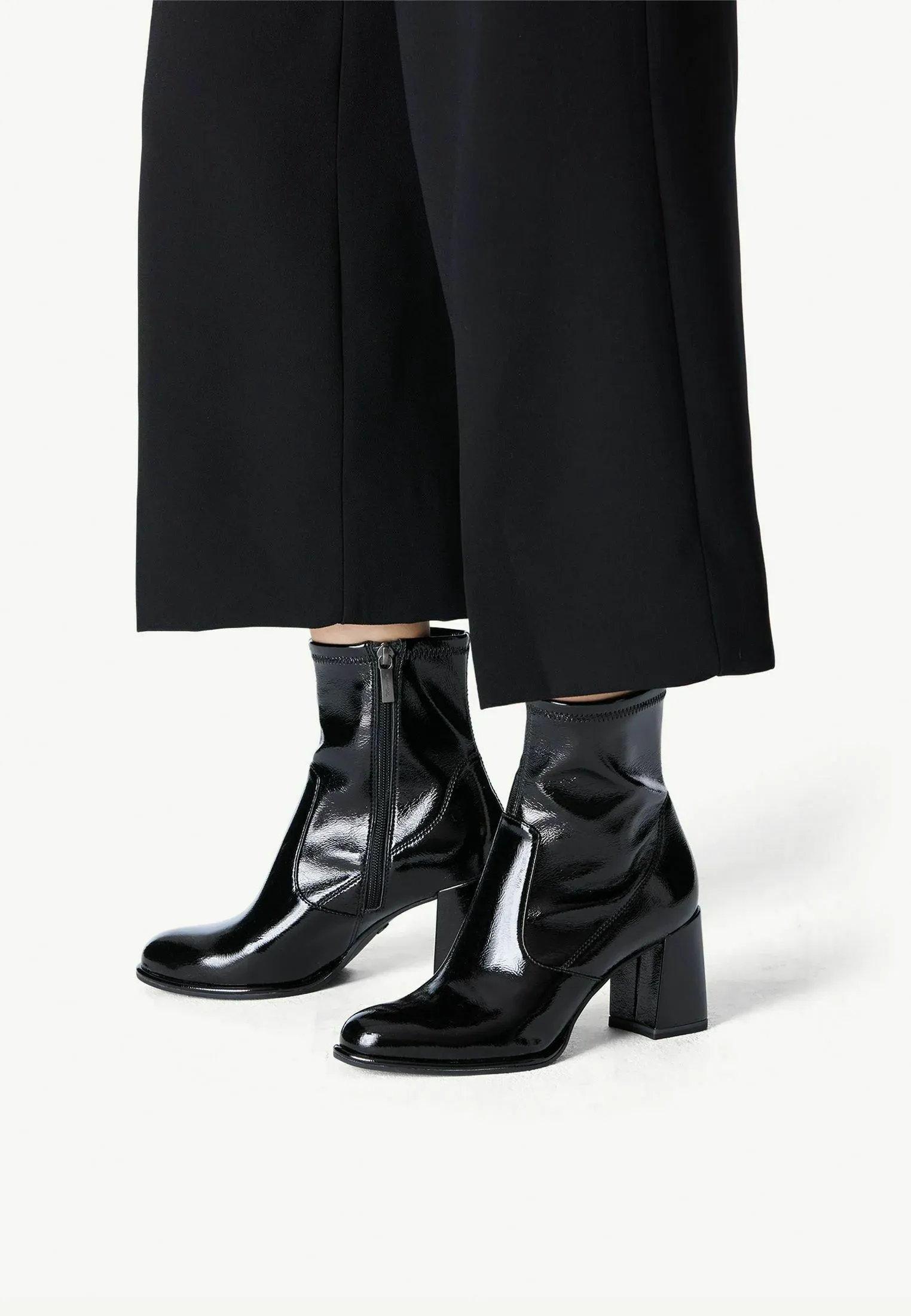 Tamaris Stivaletti Noir Patenté