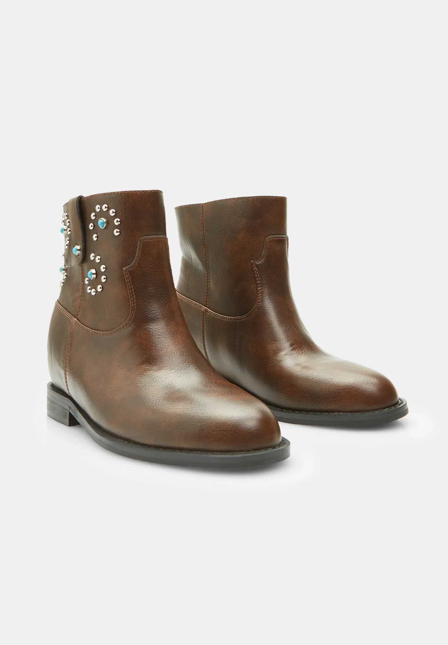 Bata Bottes Texanes Biker Taupe