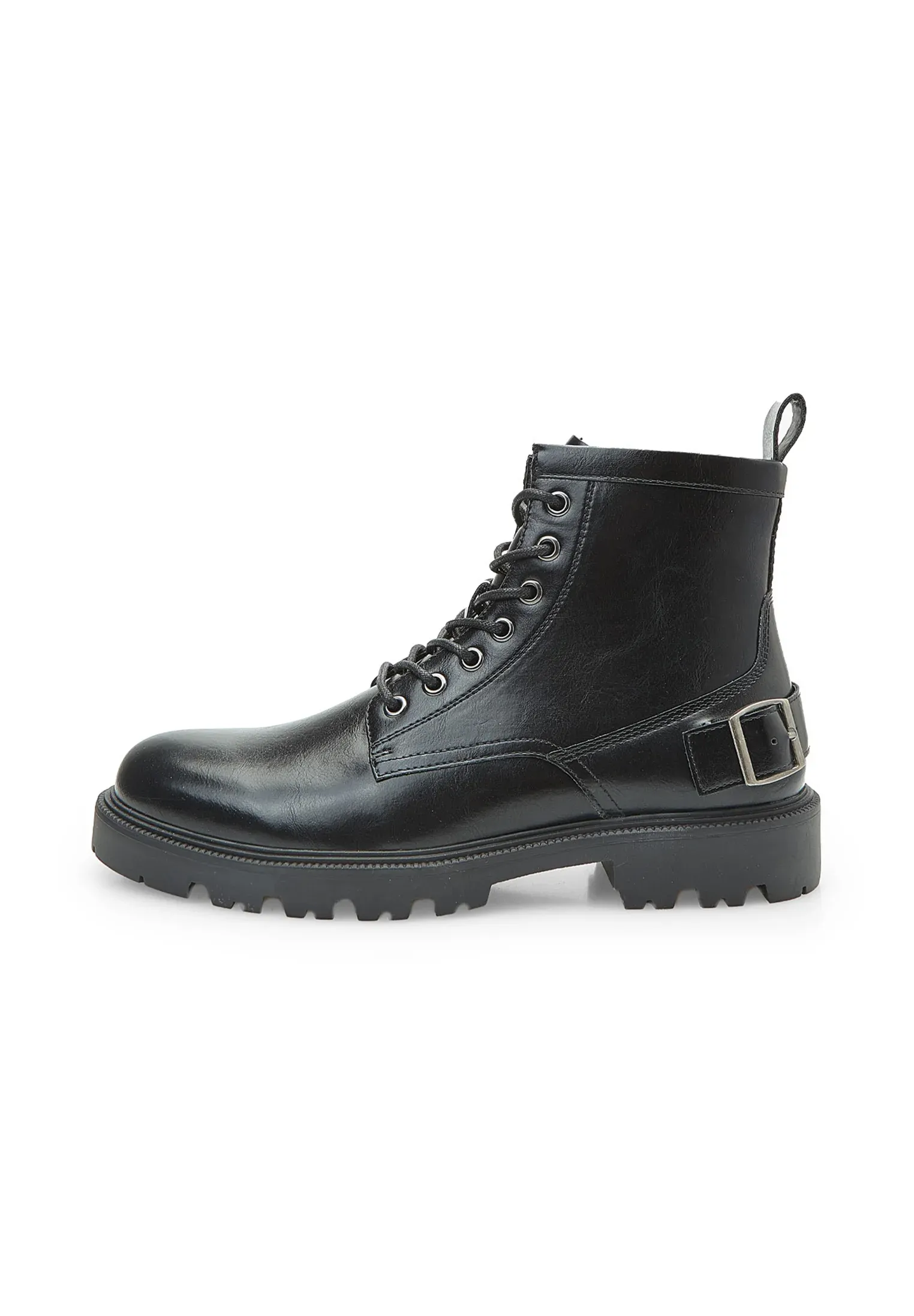 Bata Anfibi Da Fibbia Stivaletti Stringati Noir