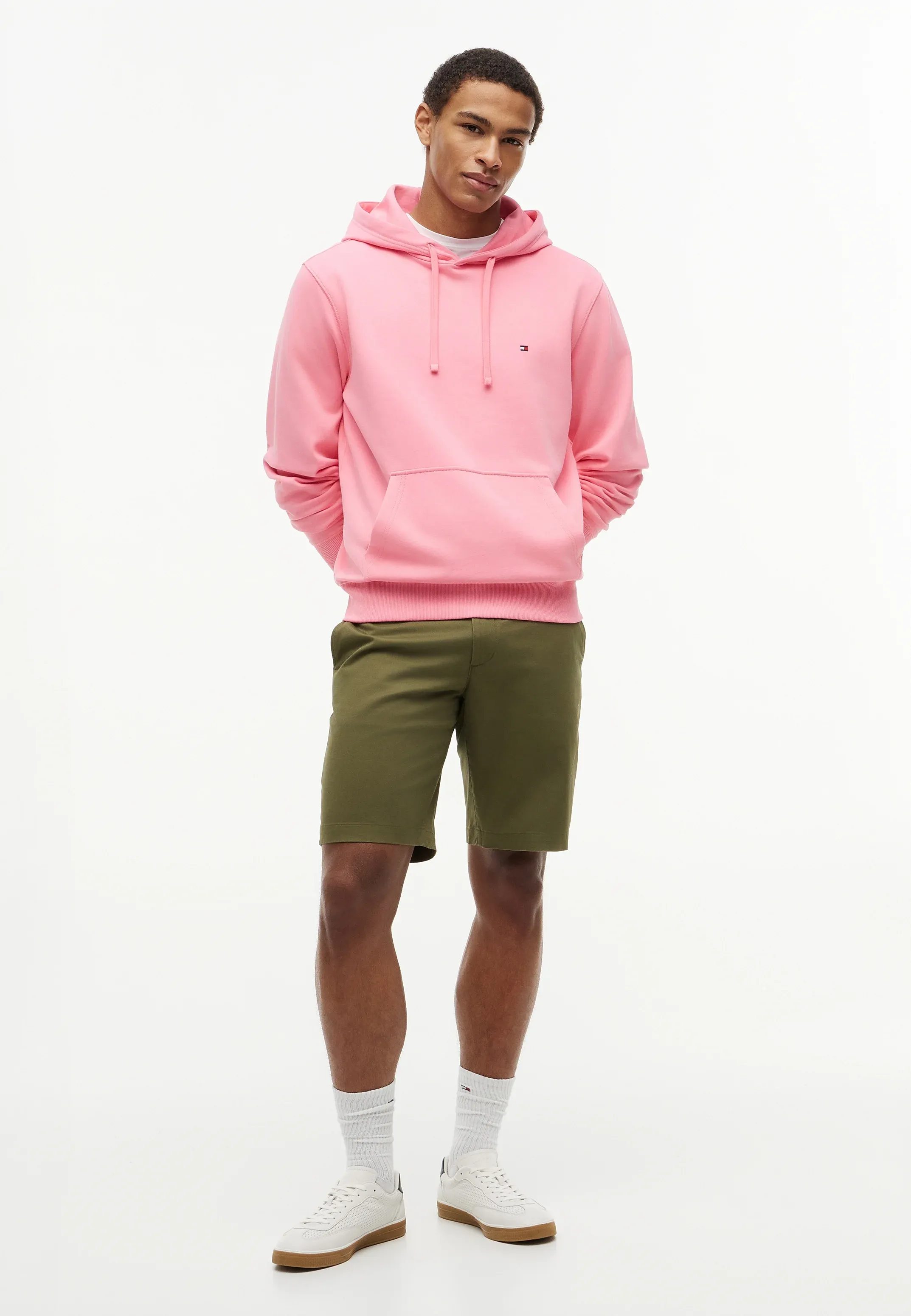 Tommy Hilfiger Essential Hoody Core Felpa Con Cappuccio Doll Pink