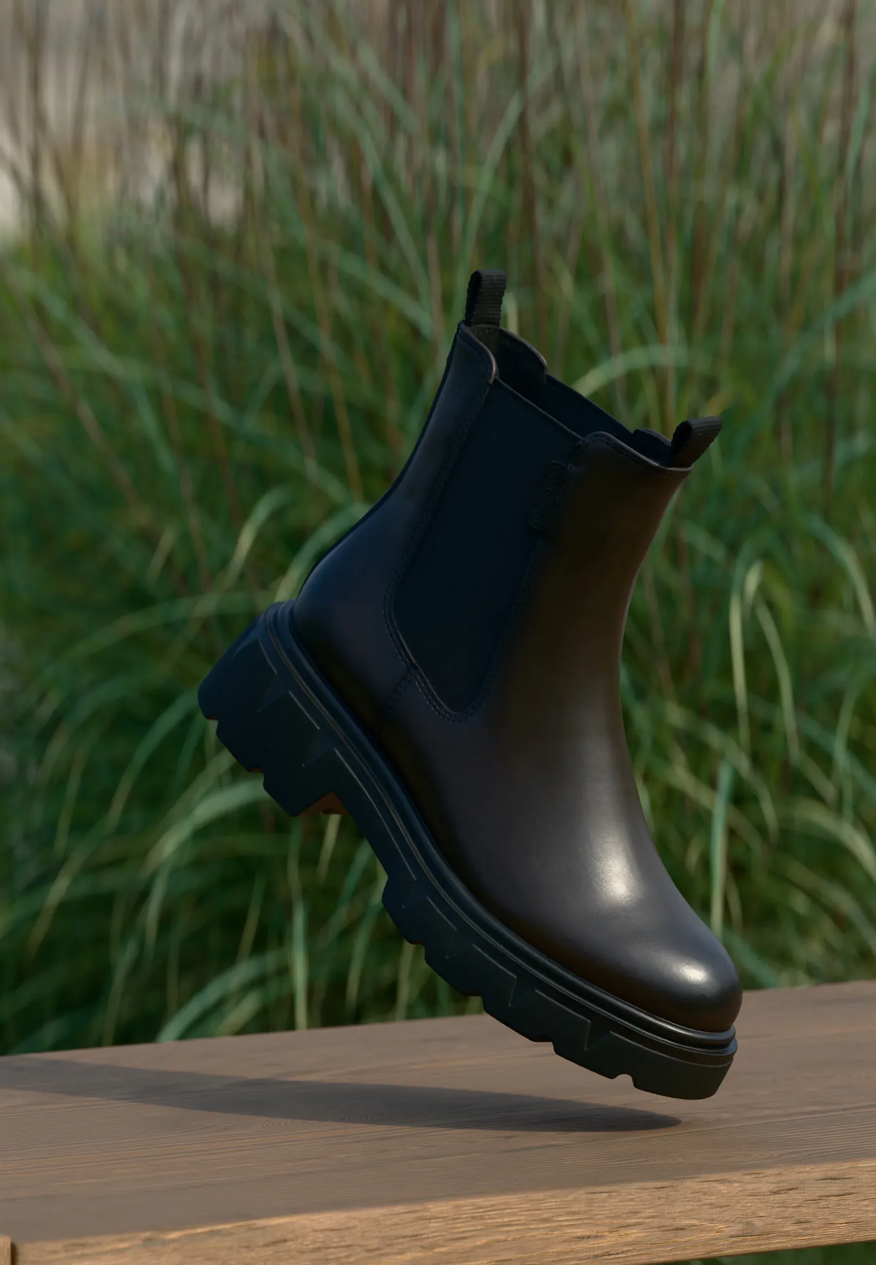 Marco Tozzi Bottes à talon plat - marron foncé