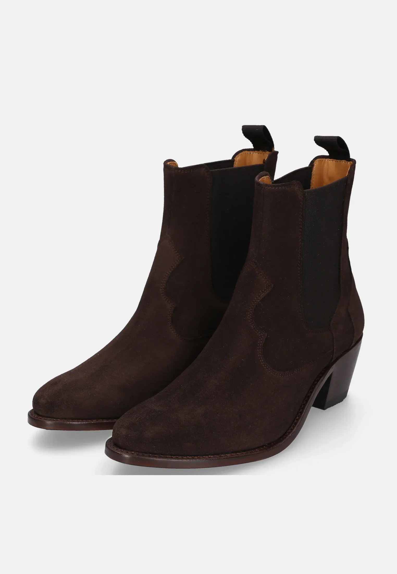 Henry Stevens Marla Wcb Bottes à talons bas Marron foncé
