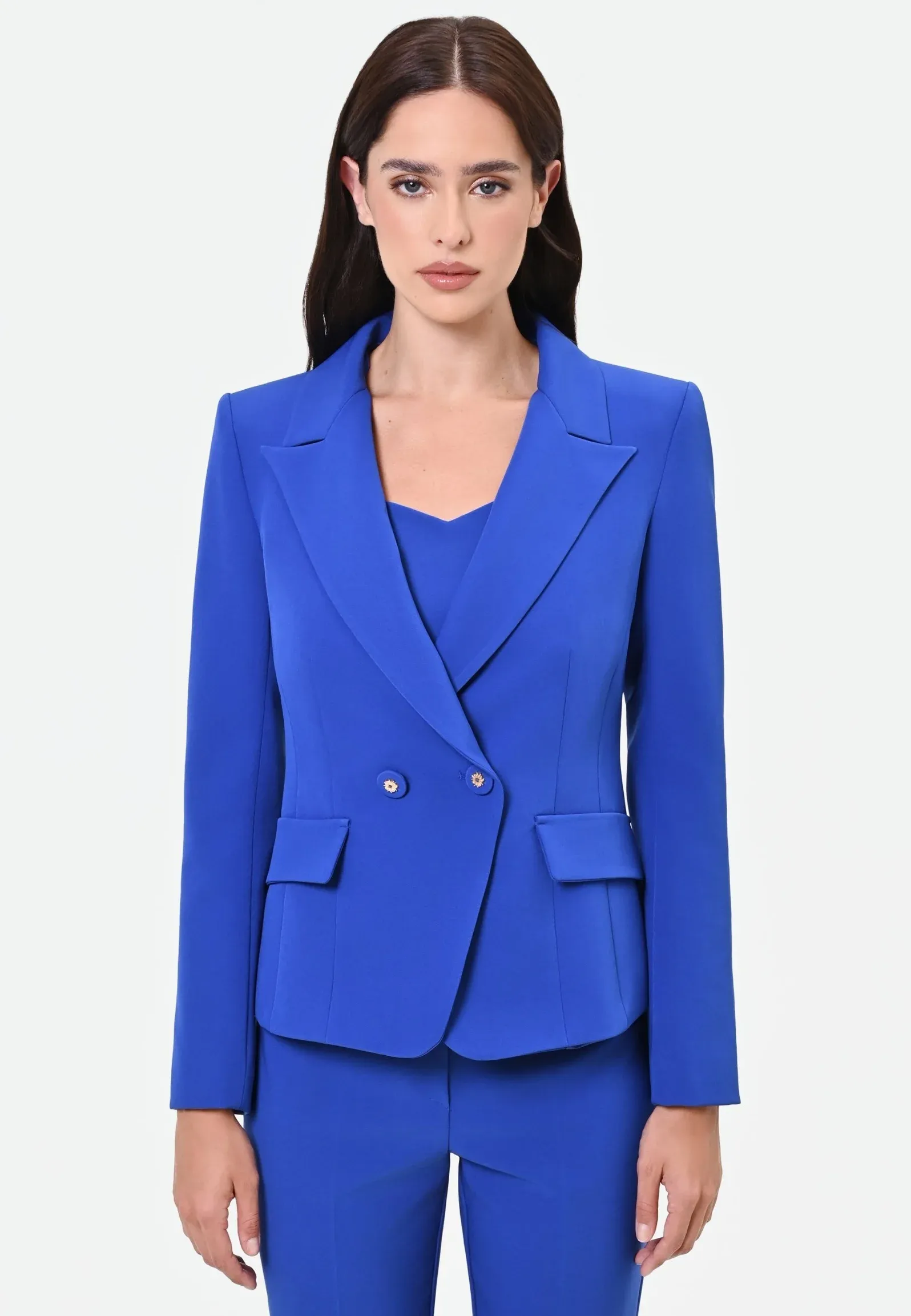 Rinascimento Giacca Tinta Unità Blazer Bleu Chine