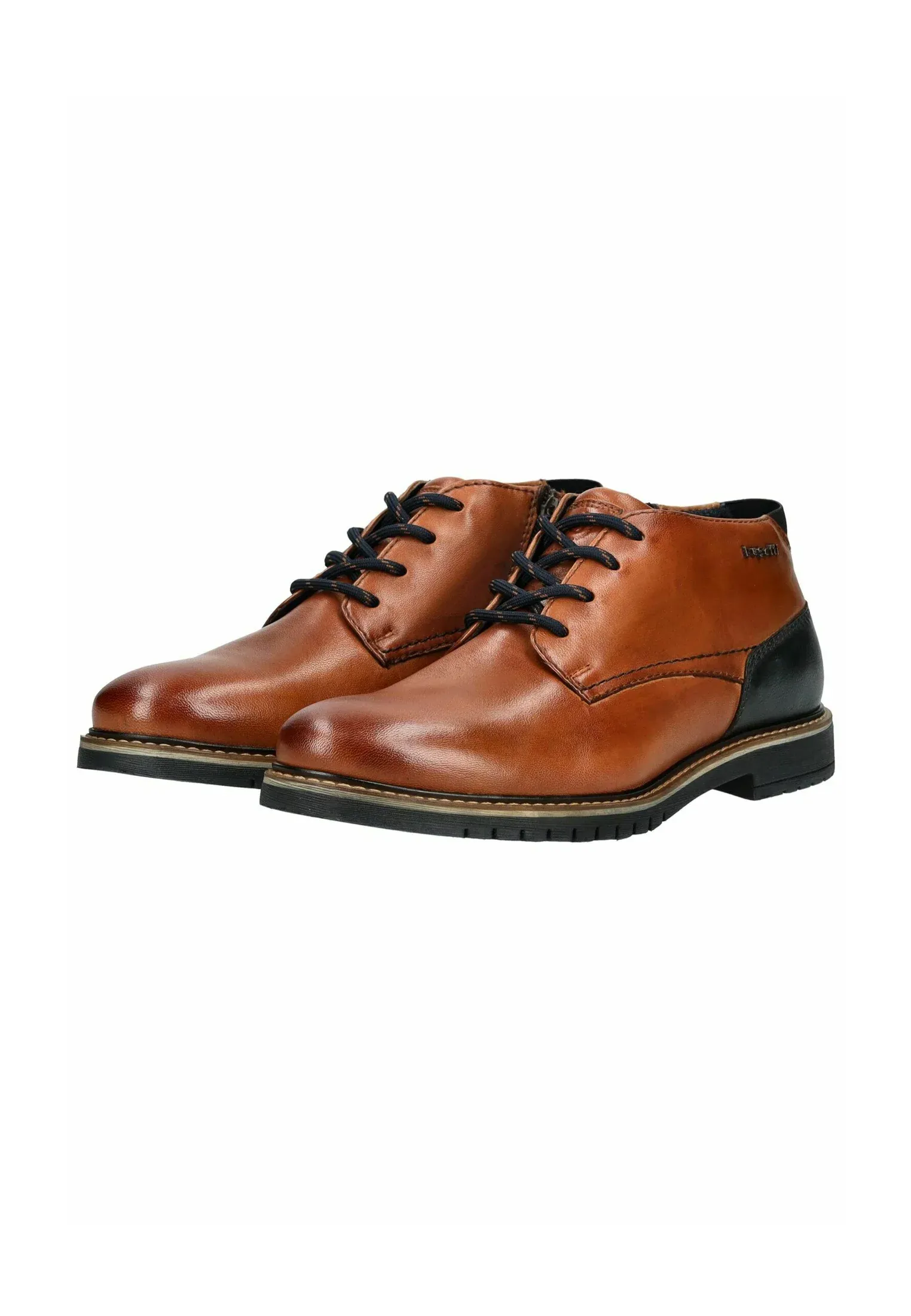 Bottines Bugatti à lacets Cognac