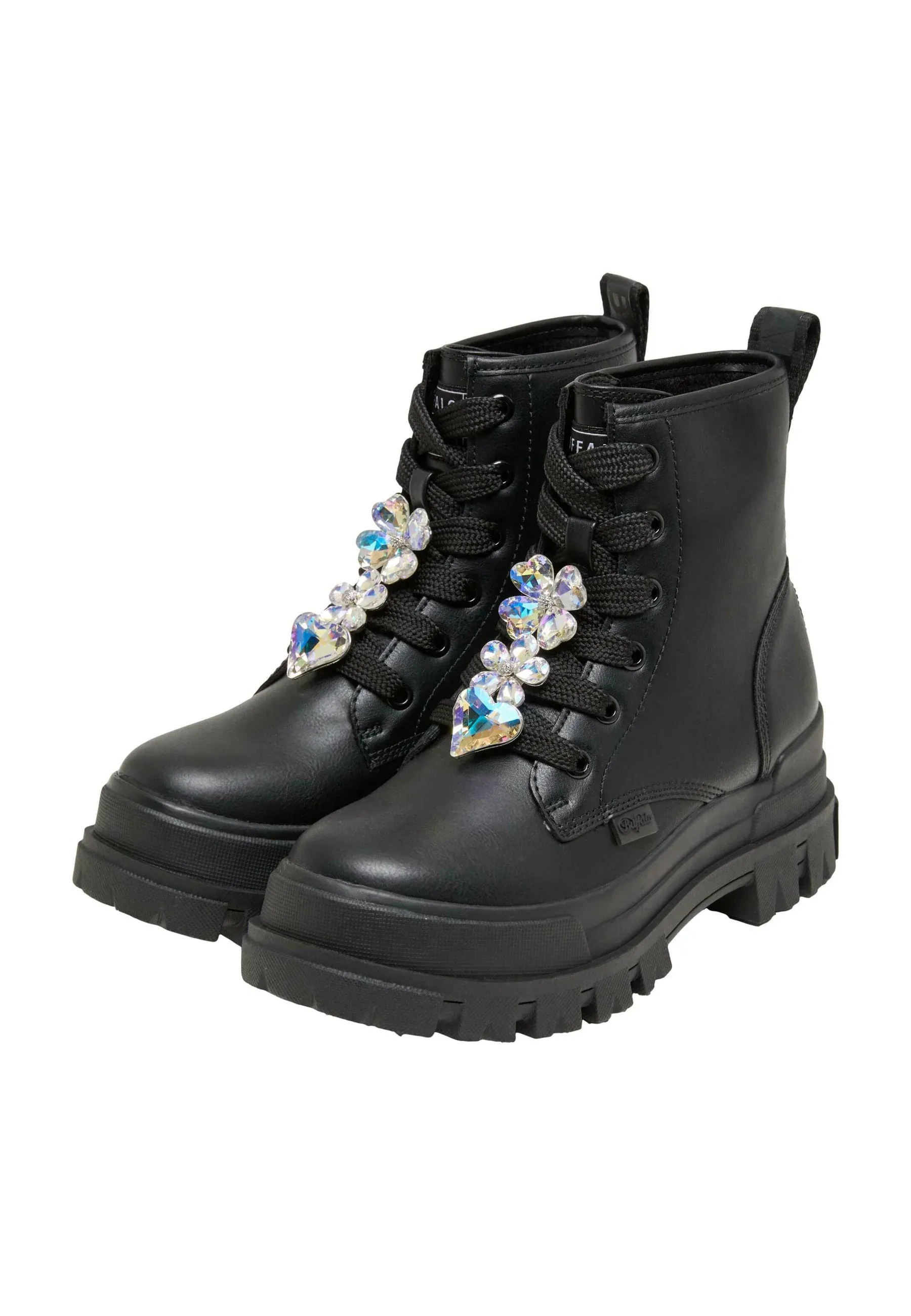 Bottes Buffalo à lacets noires