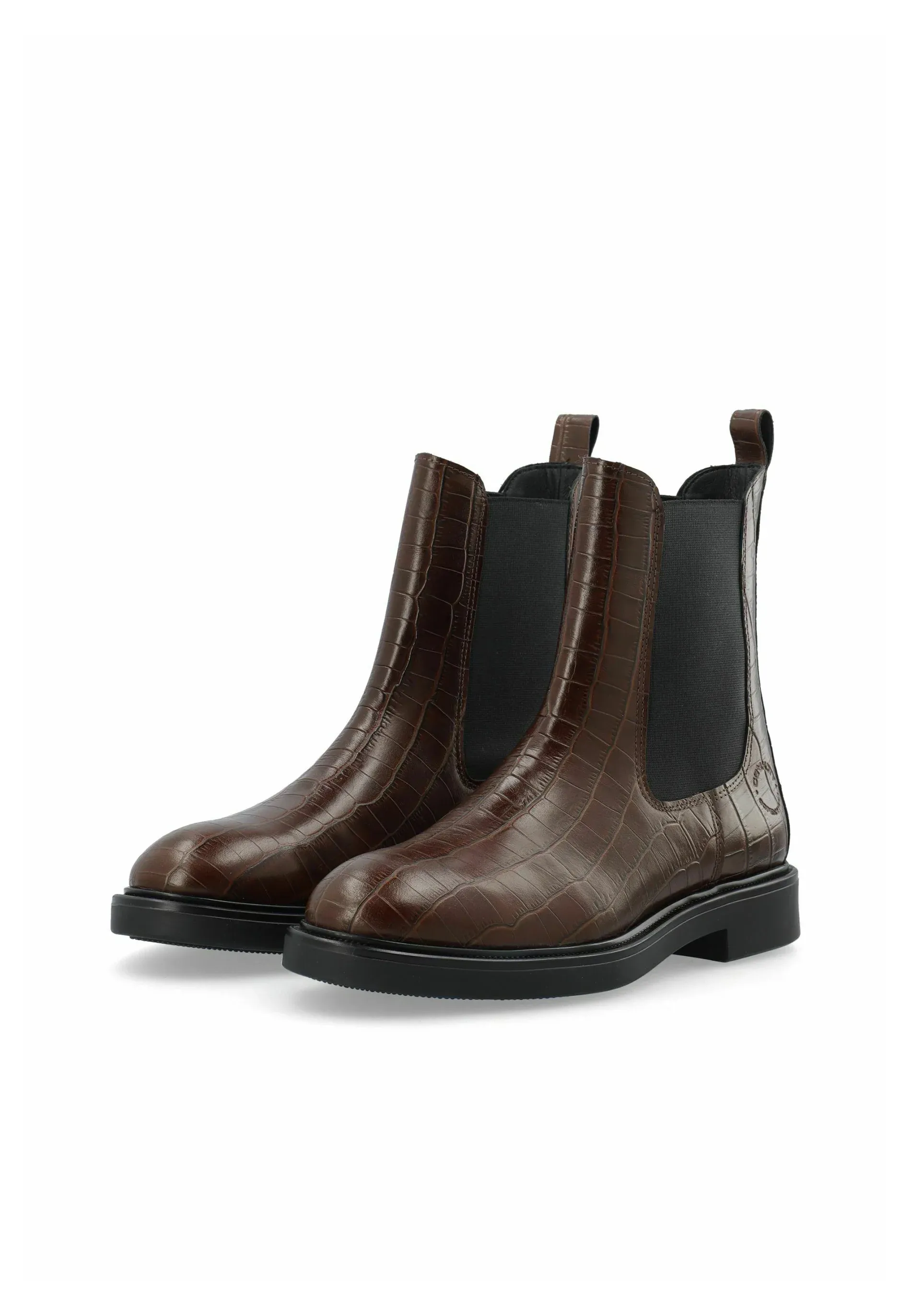 Cashott Caslola Tronchetti Brun Cuir de Crocodile