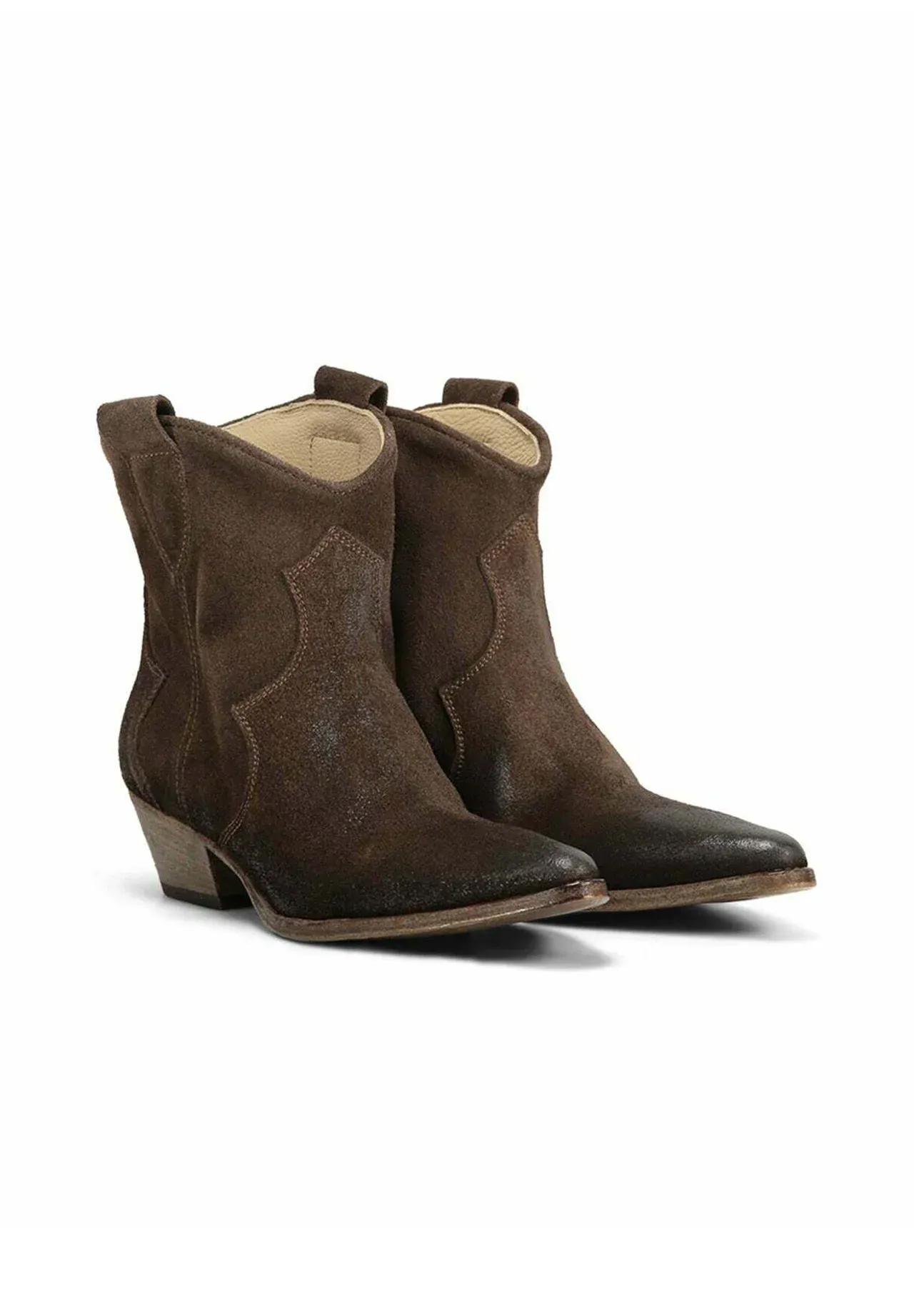 Via Tortona 18 Bottes texanes motard marron