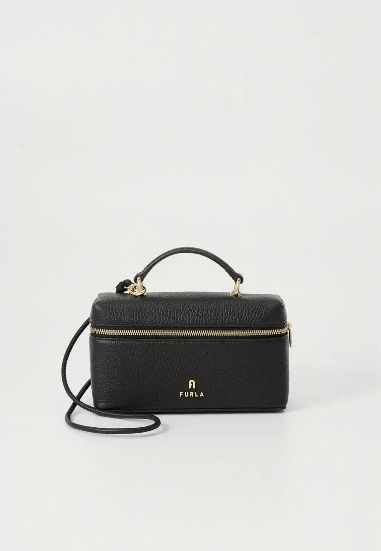Furla Camelia Micro Vanity Case Bandoulière Sac À Main Noir