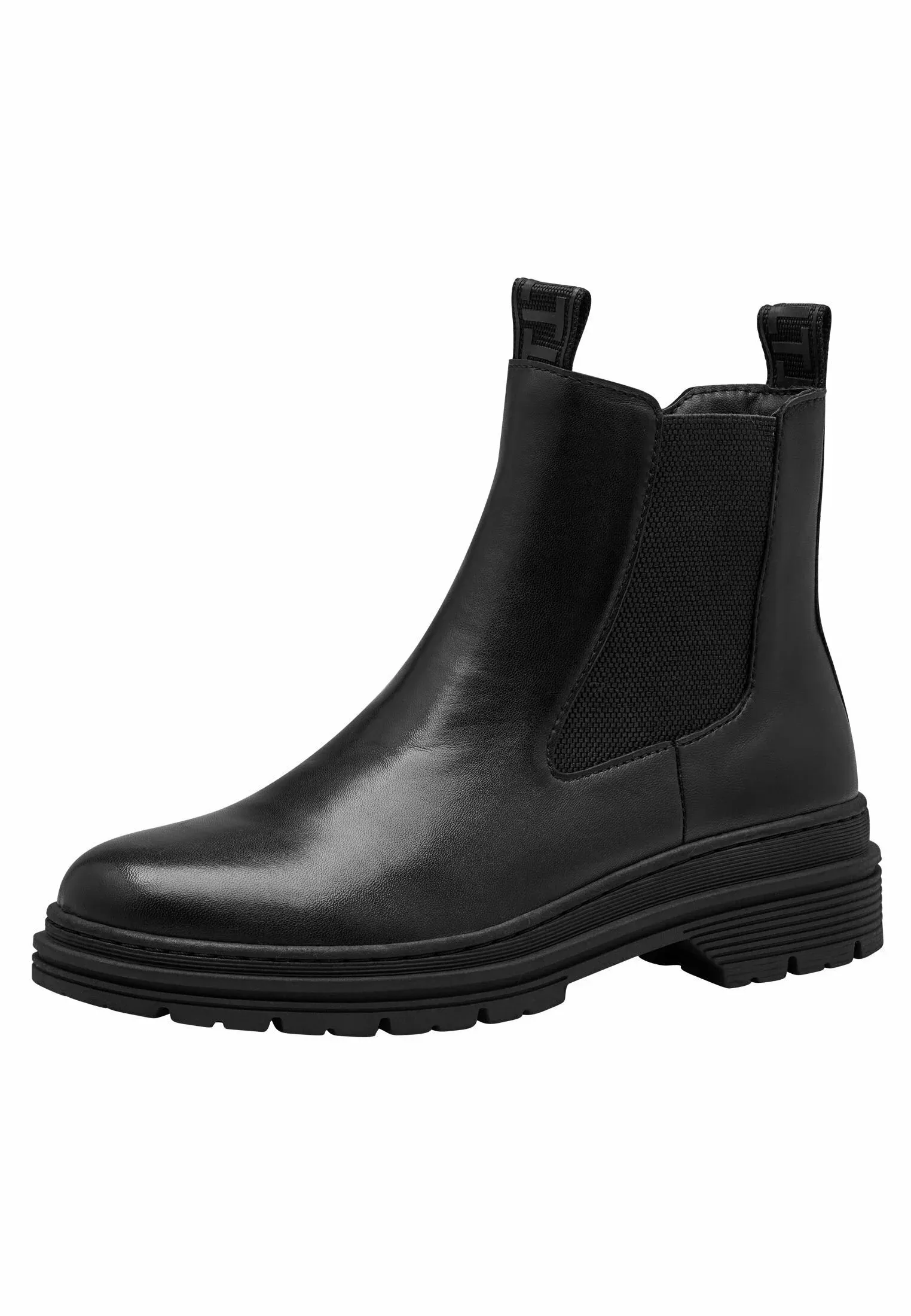 Tamaris Chelsea Tronchetti en cuir noir