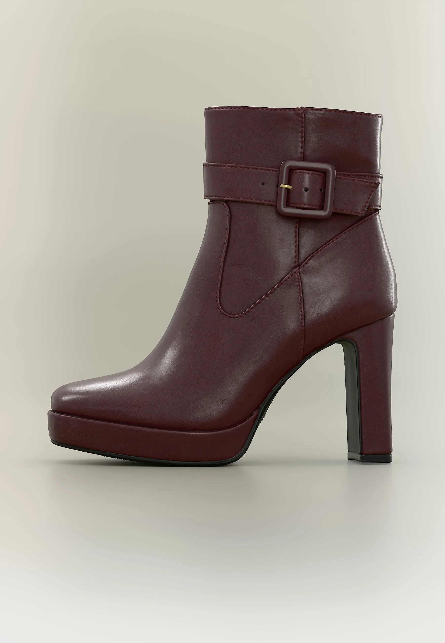 Anna Field par Zalando Bottes à talon compensé Bordeaux