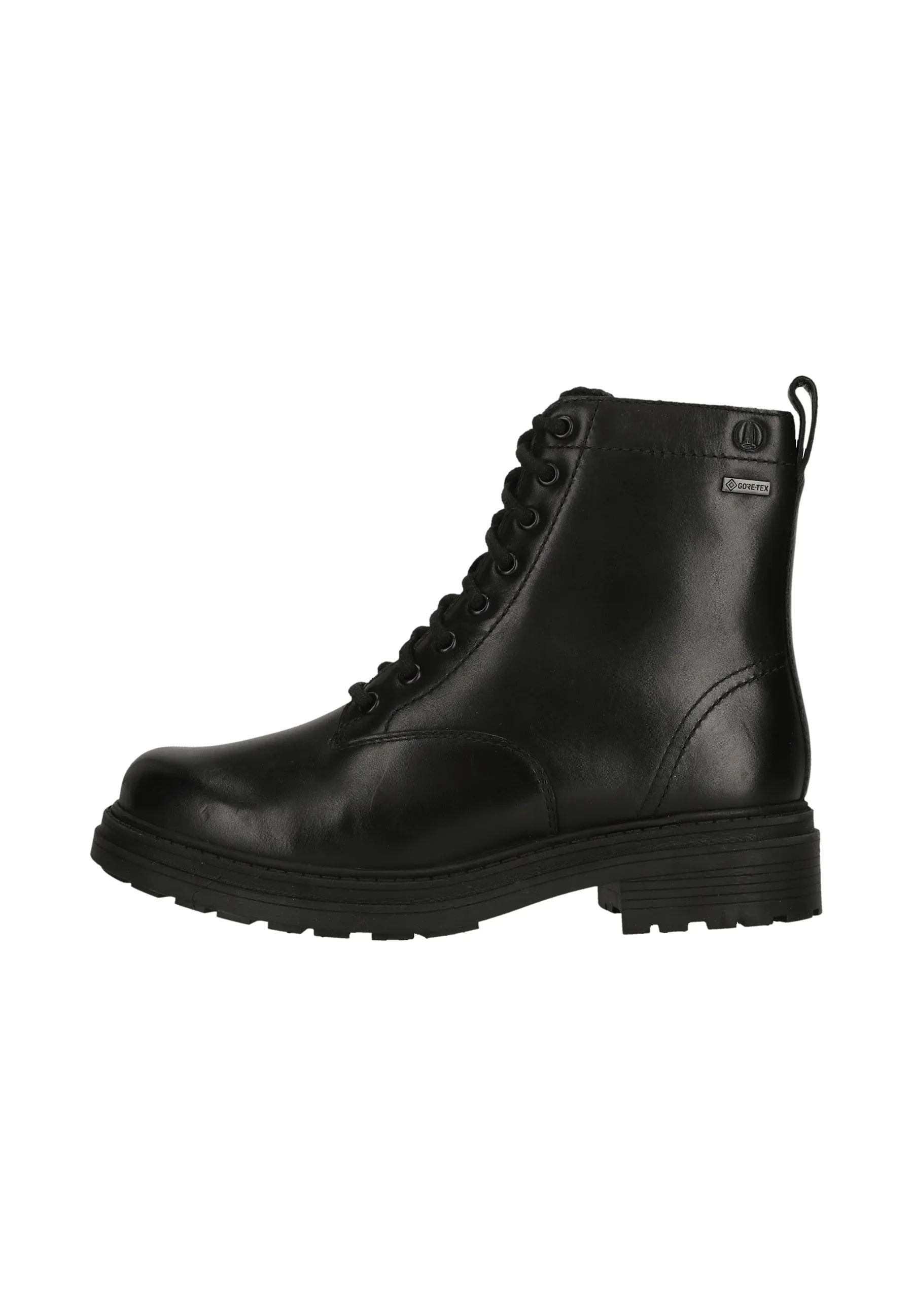 Clarks Bottes à lacets en cuir noir