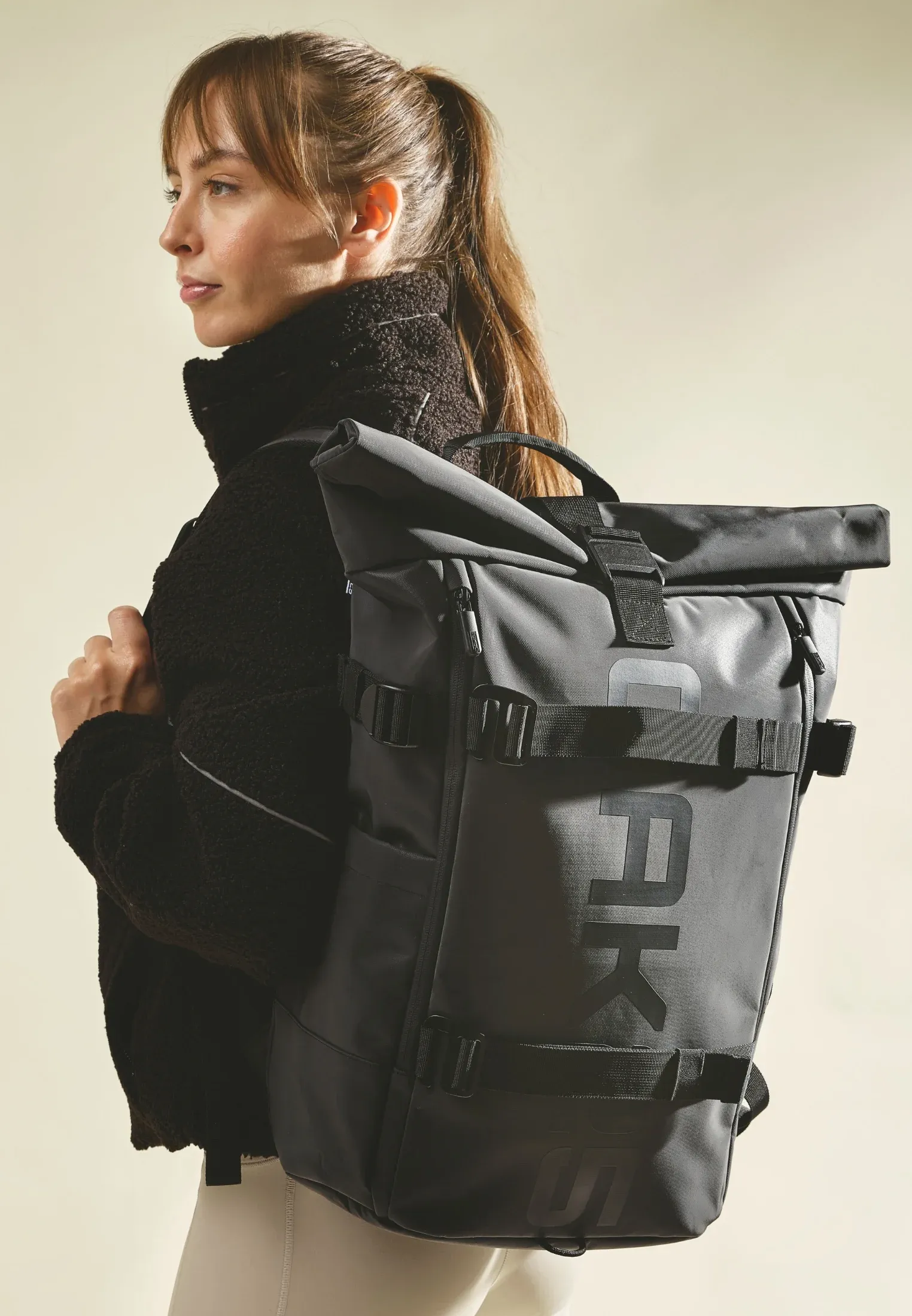 Oak25 Luminite Rolltop Zaino Noir