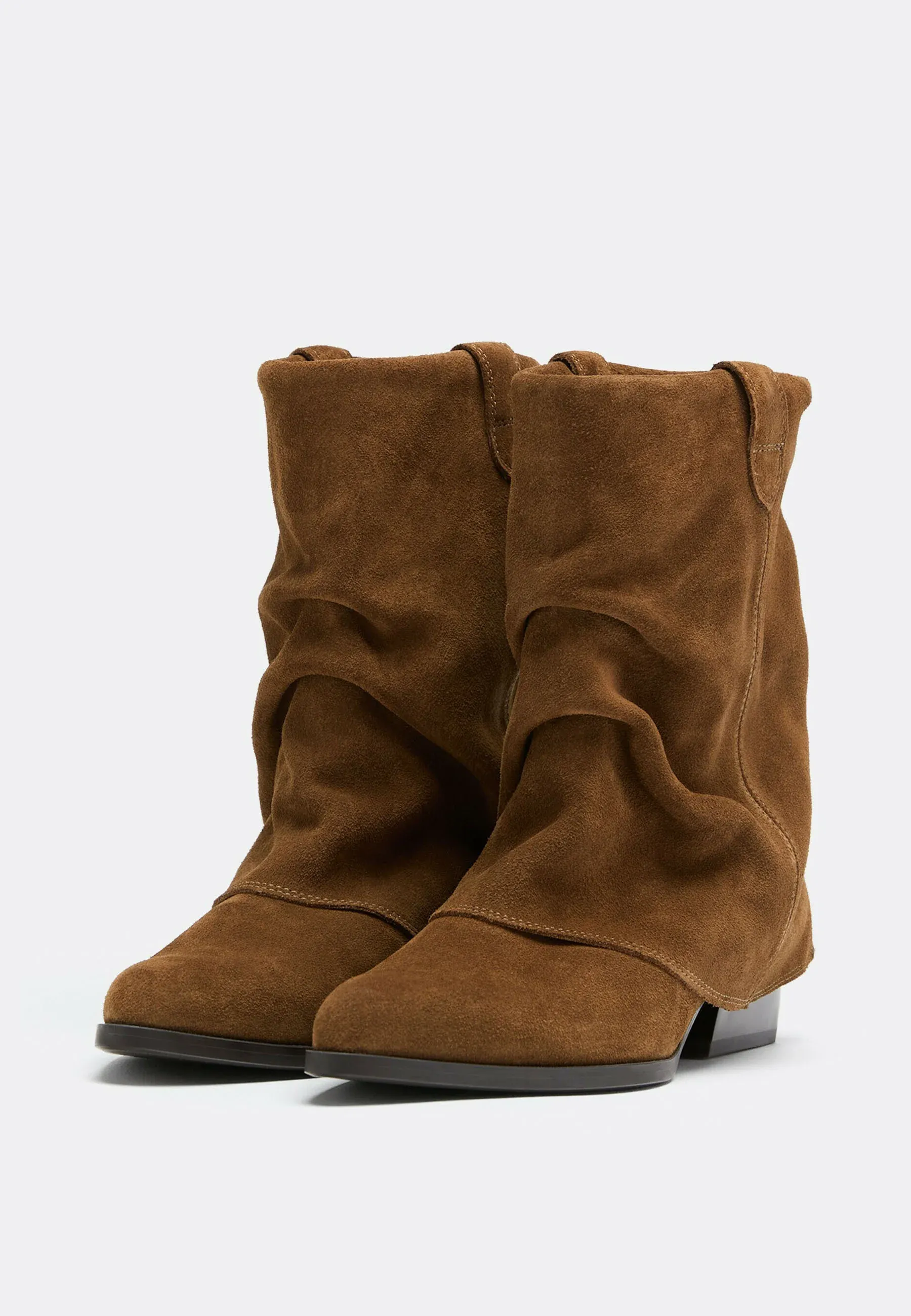 Stradivarius Bottes marron