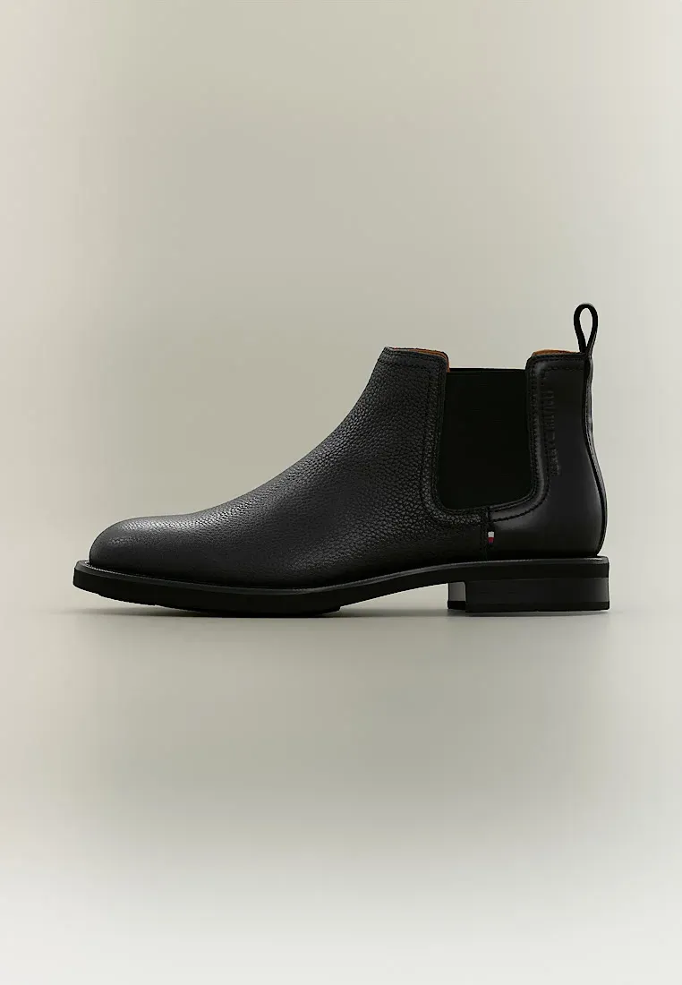 Tommy Hilfiger Chelsea Bottes Hautes Noir