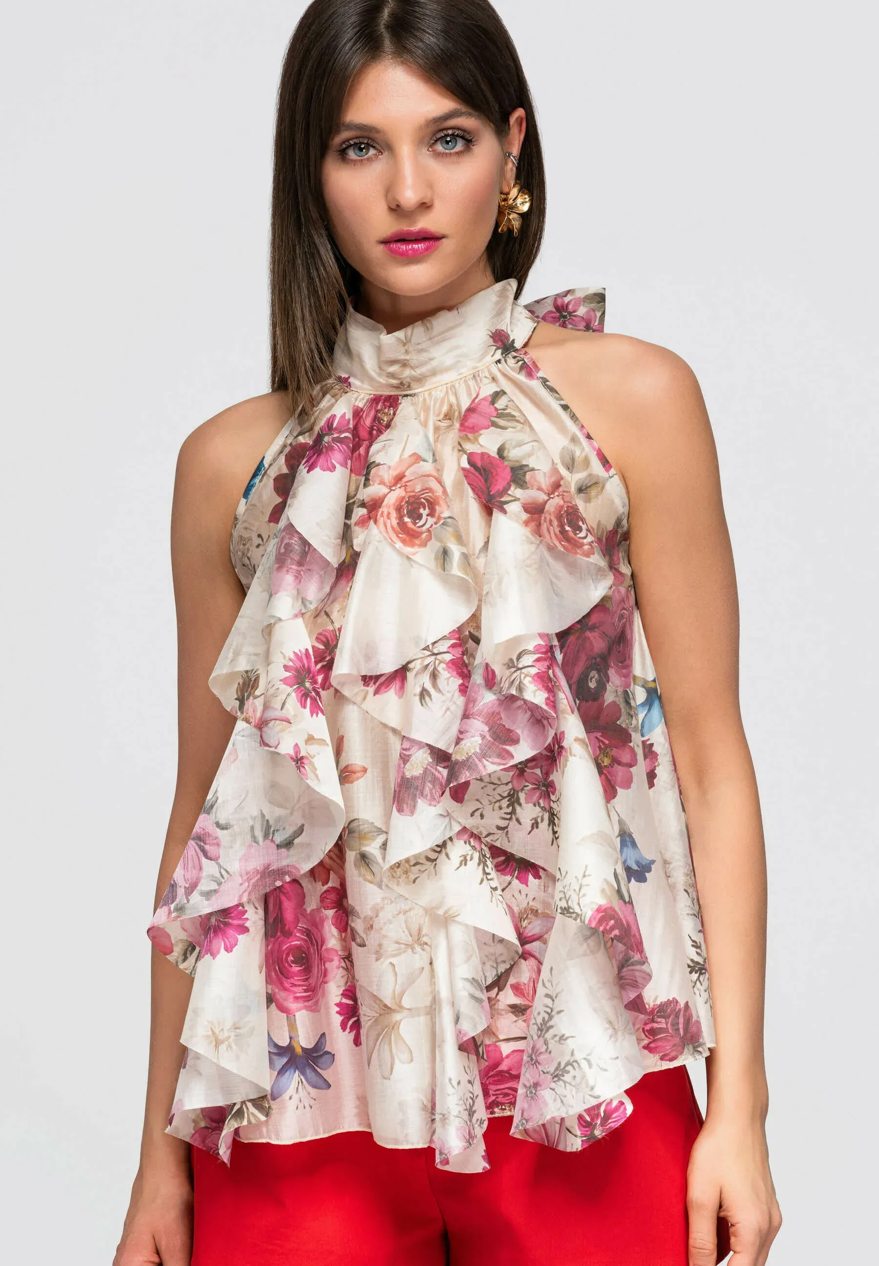 Chemise Ombrée Ow Ts E0040 Camicetta Rose