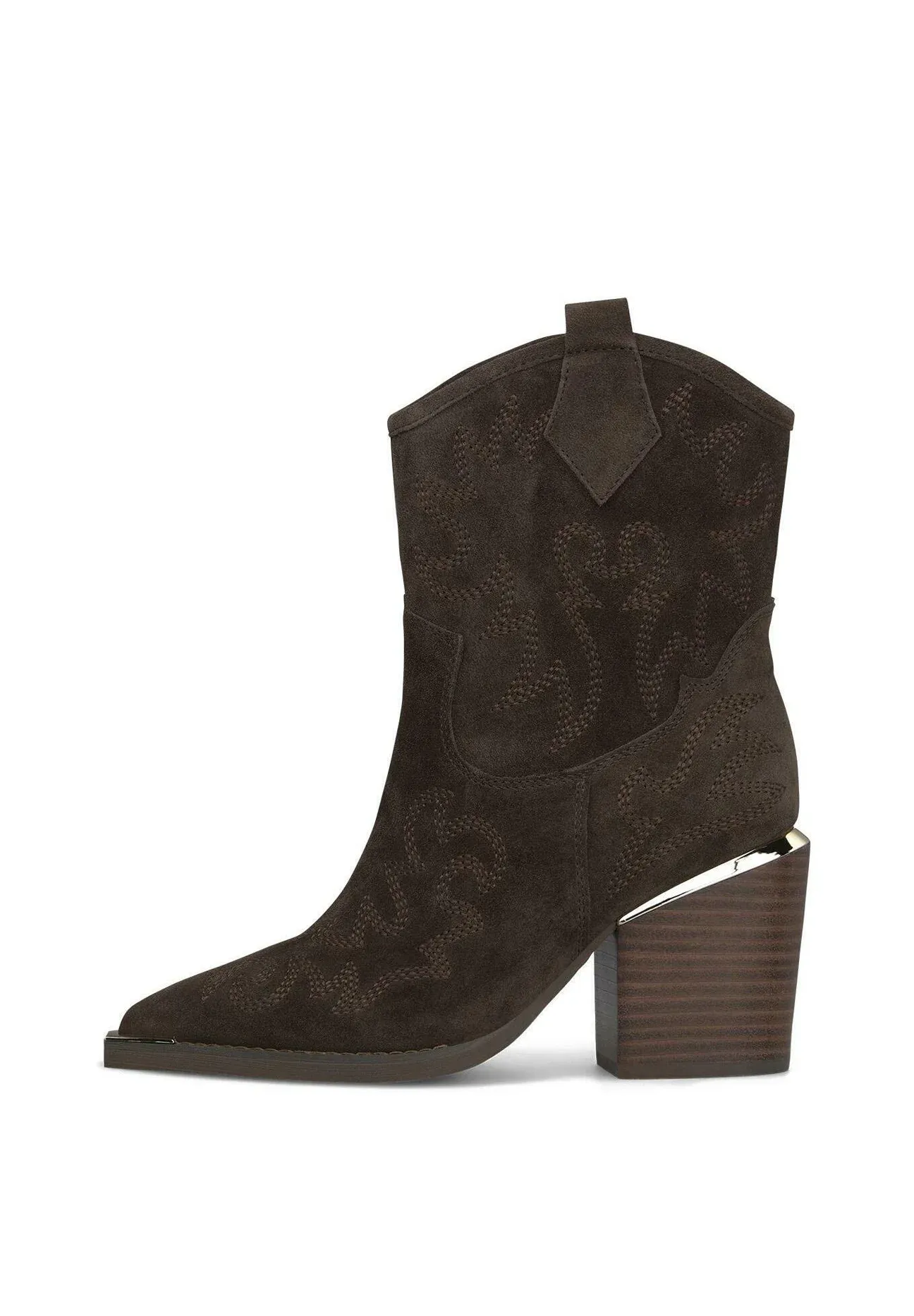 Alma En Pena I260698C Bottes texanes moto en marbré brun