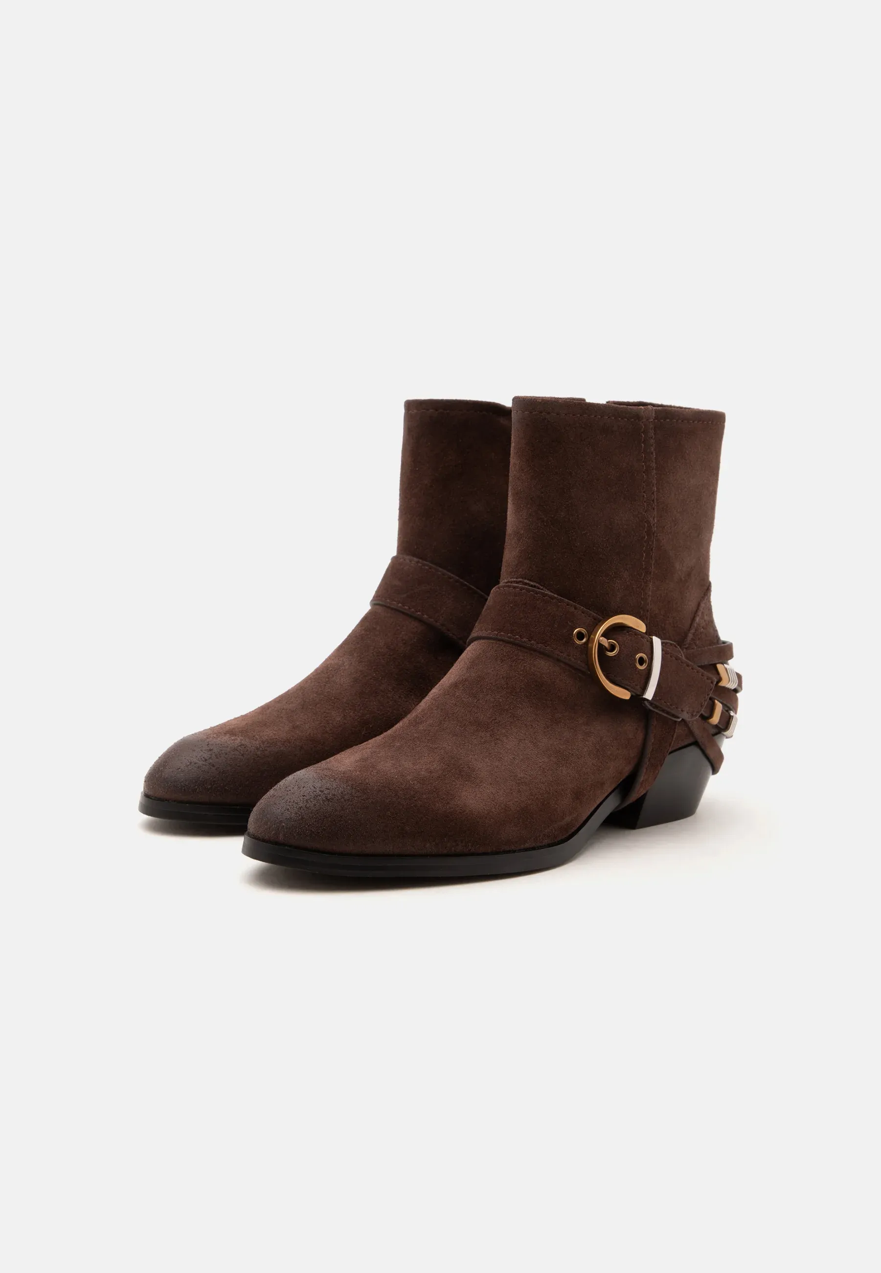 Pinko Stivaletti à Talonnette Brun Foncé