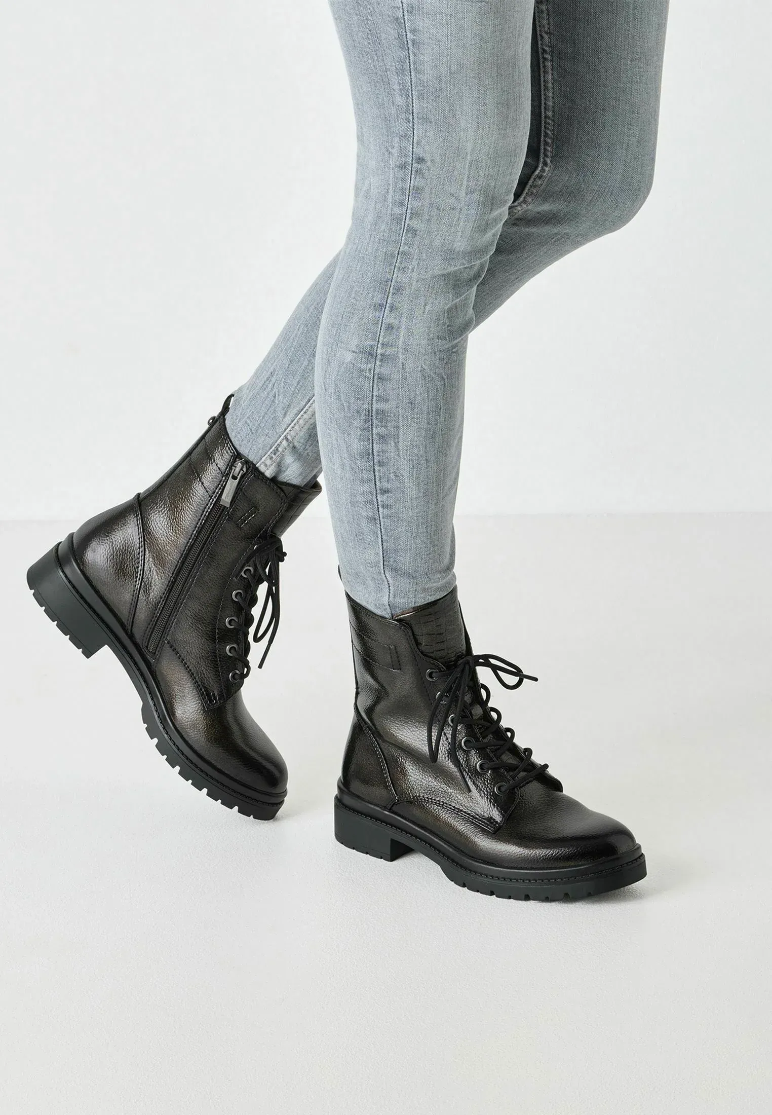 Tamaris Mit Touch It Bottes à talon amovible à motif anthracite Pat
