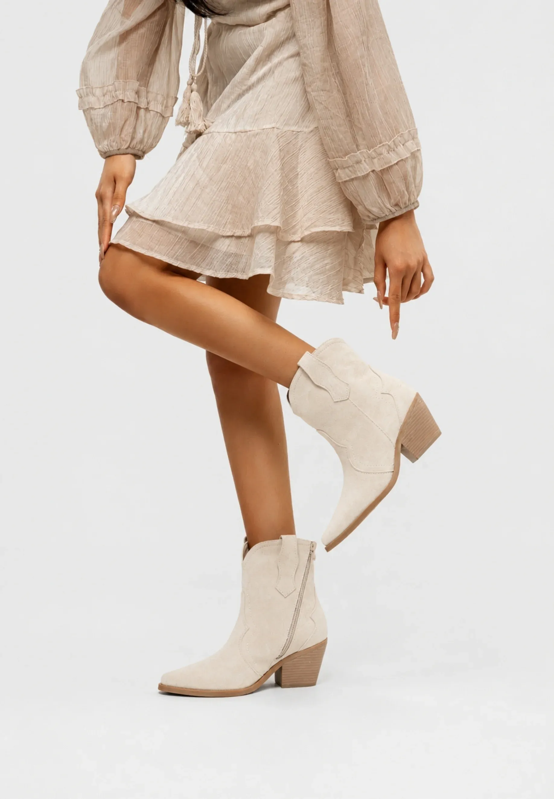 Salinyang Salinyang Bottes Femme Bottes Stivaletti Beige