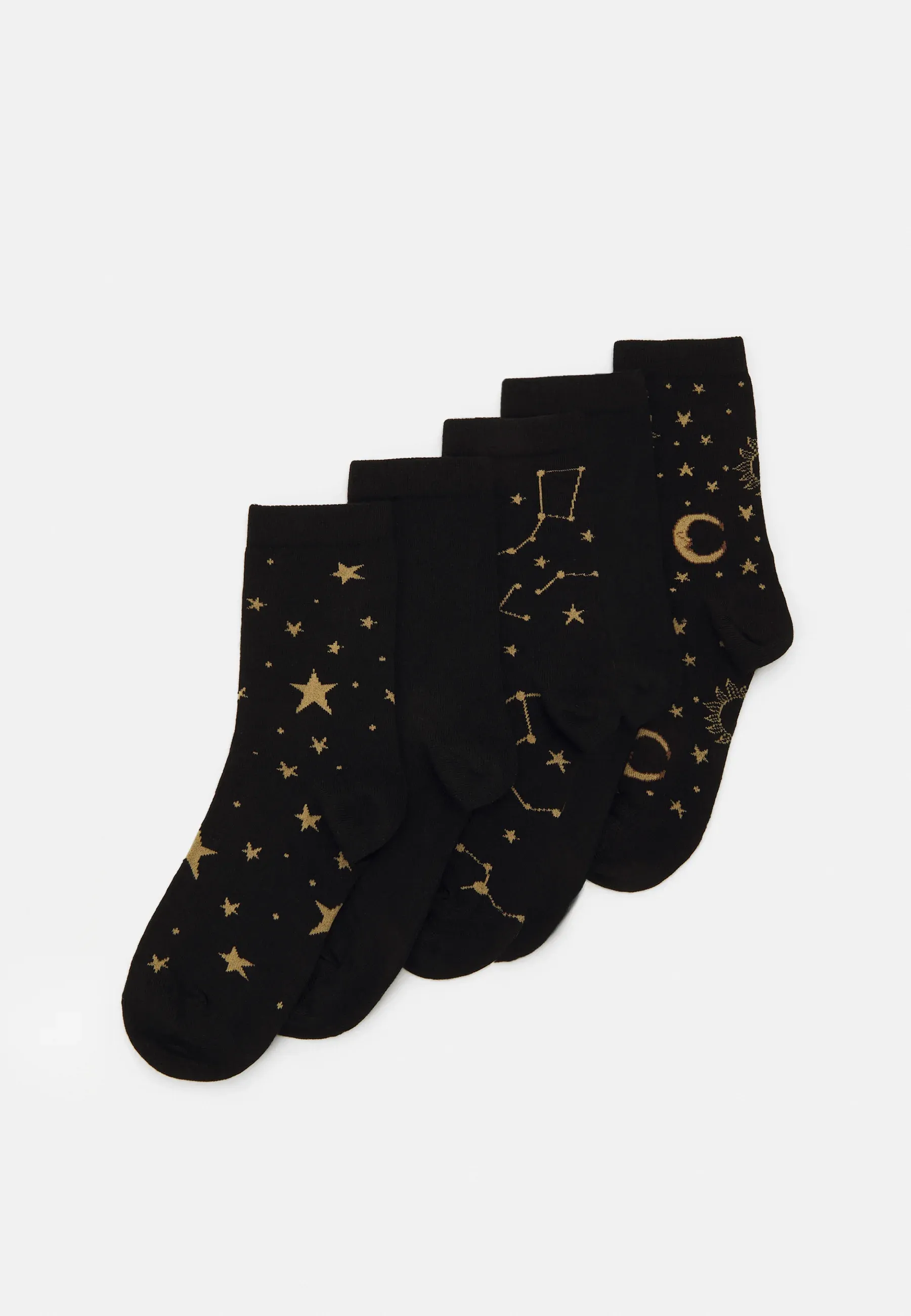 Evenandodd 5 pièces Chaussettes Noir