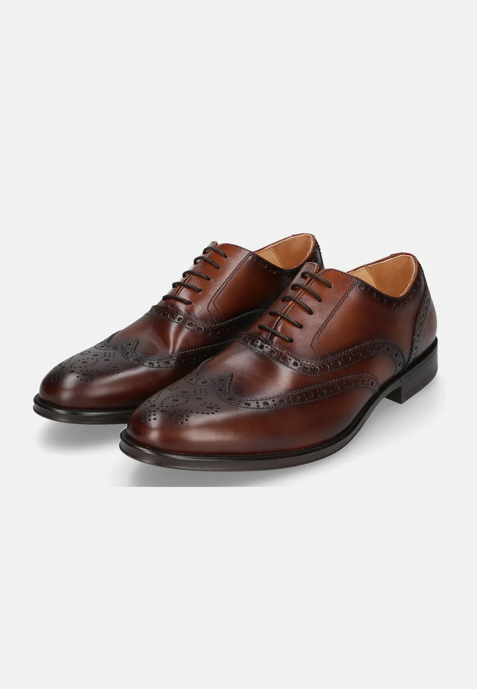 Henry Stevens Chaussures à lacets Élégantes Brun moyen