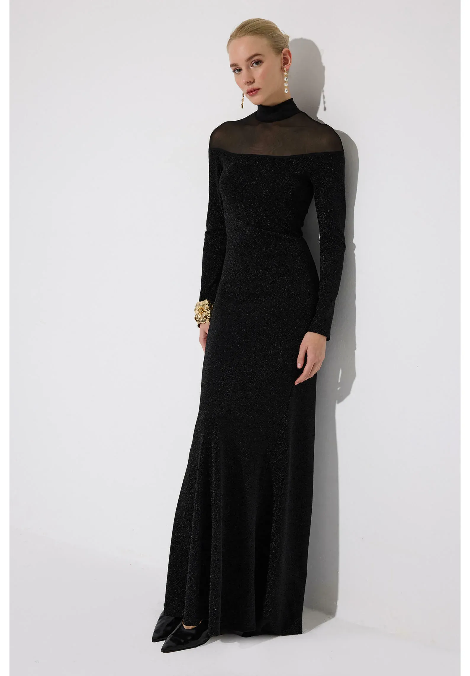 Touché Privé Robe pour Occasions Spéciales Noire