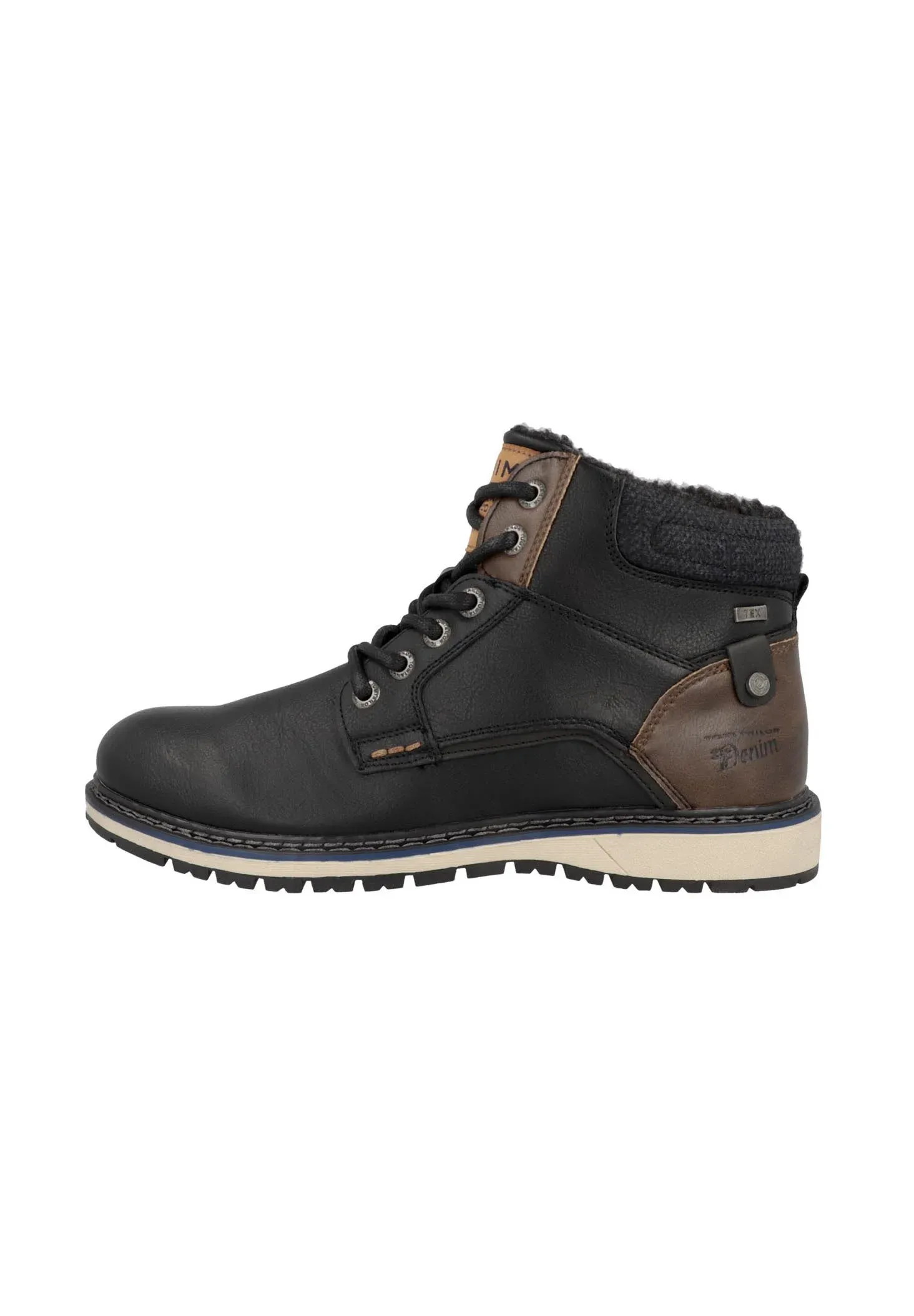 Tom Tailor Bottes à lacets noires
