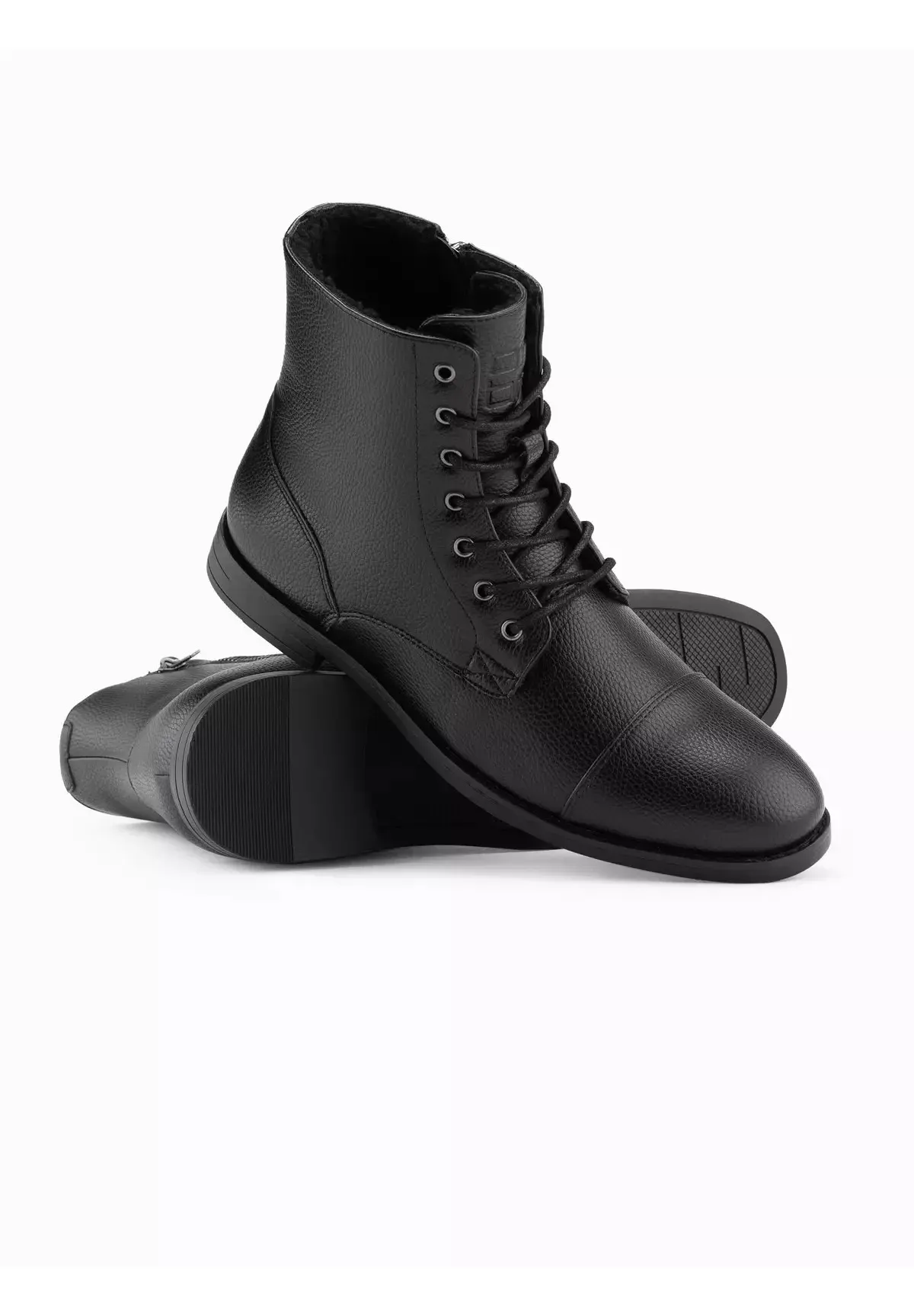Bottines à lacets Ombre Noir