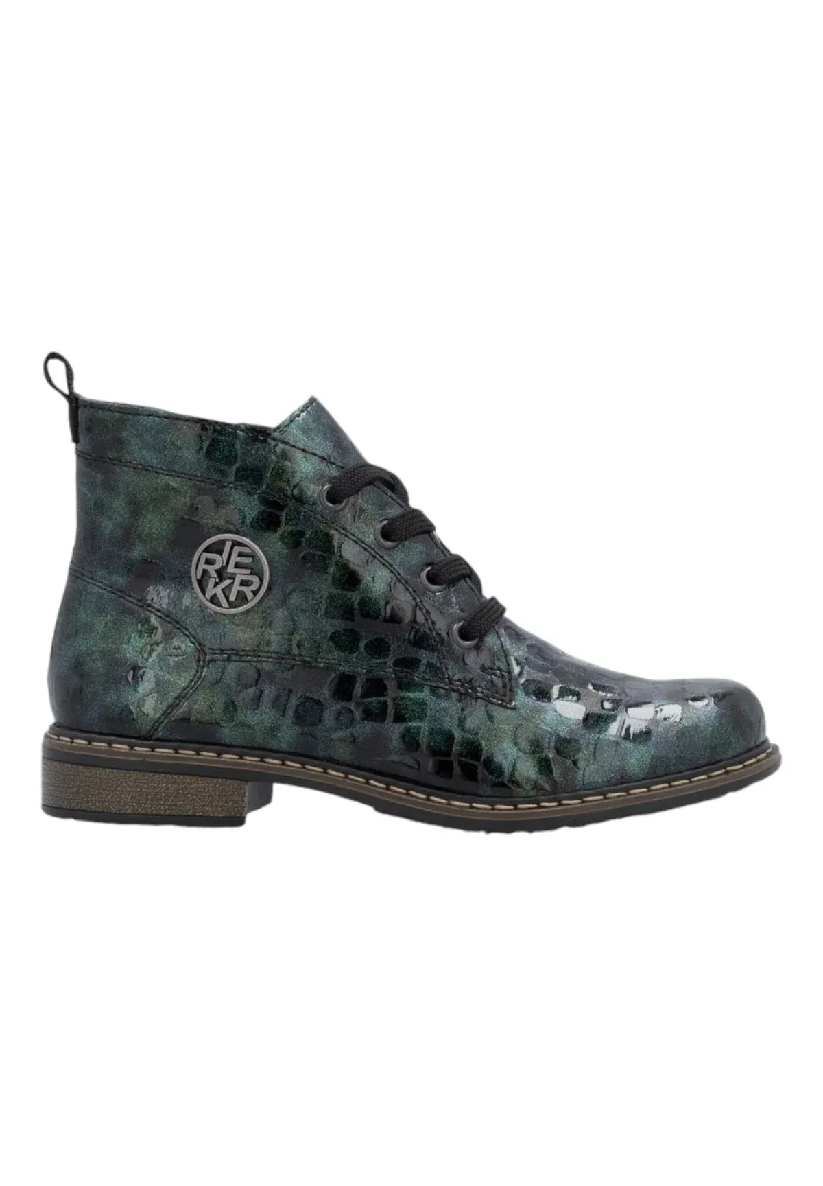 Rieker Bottes à lacets multicolores