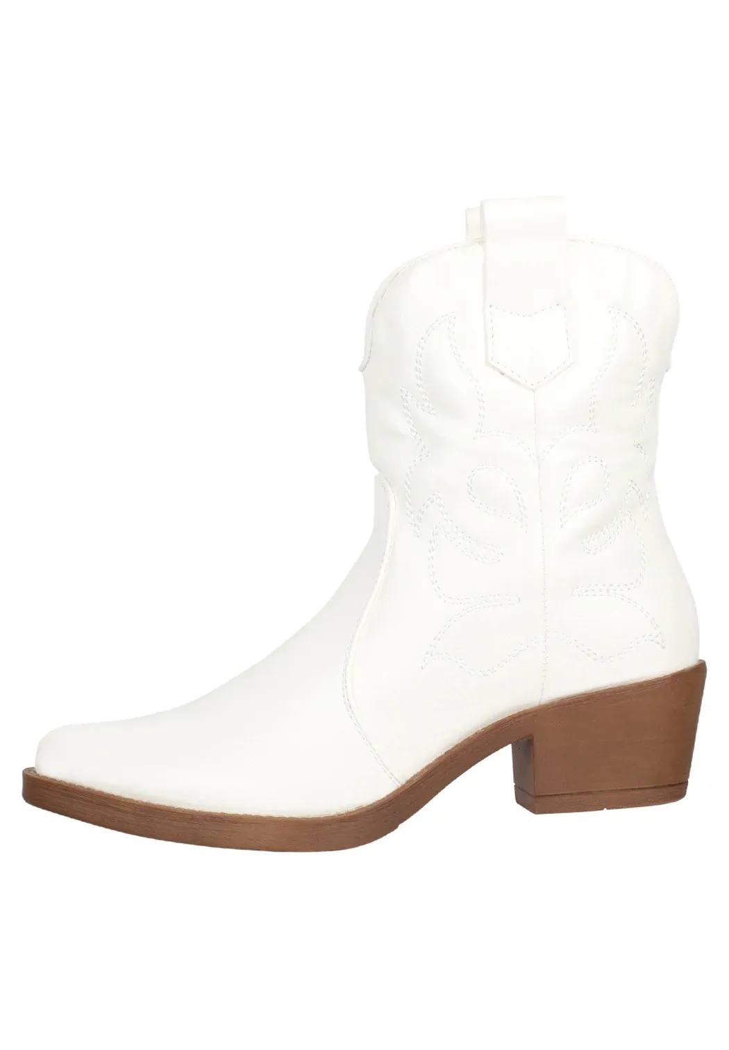Elara Stivaletti Texani Biker Blanc