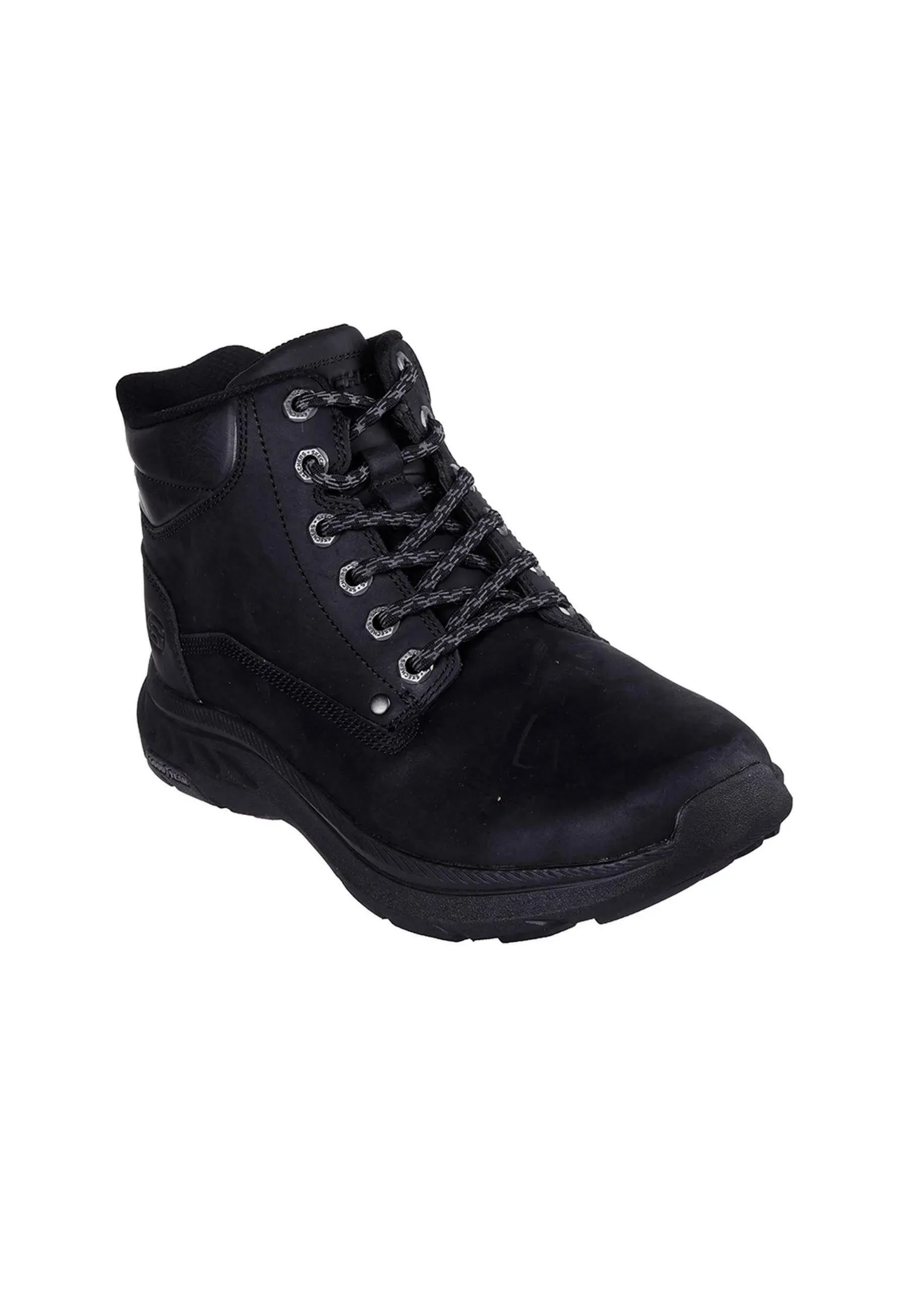 Skechers Bottes à lacets noires