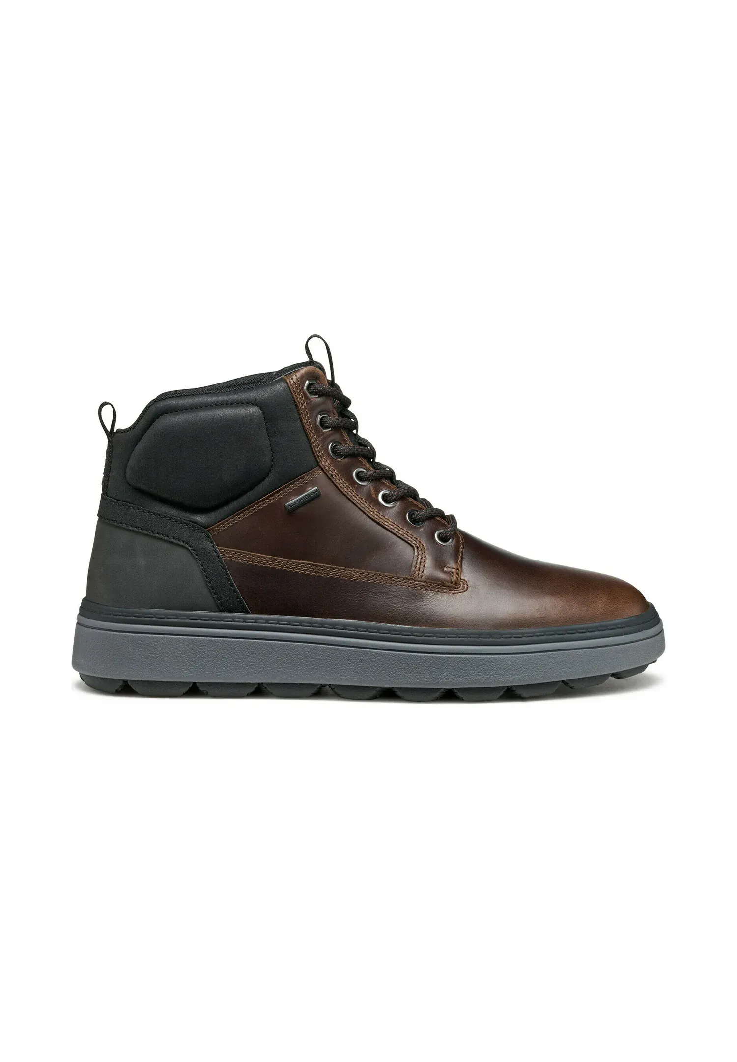 Geox Stivaletti Stringati Brun Foncé Noir