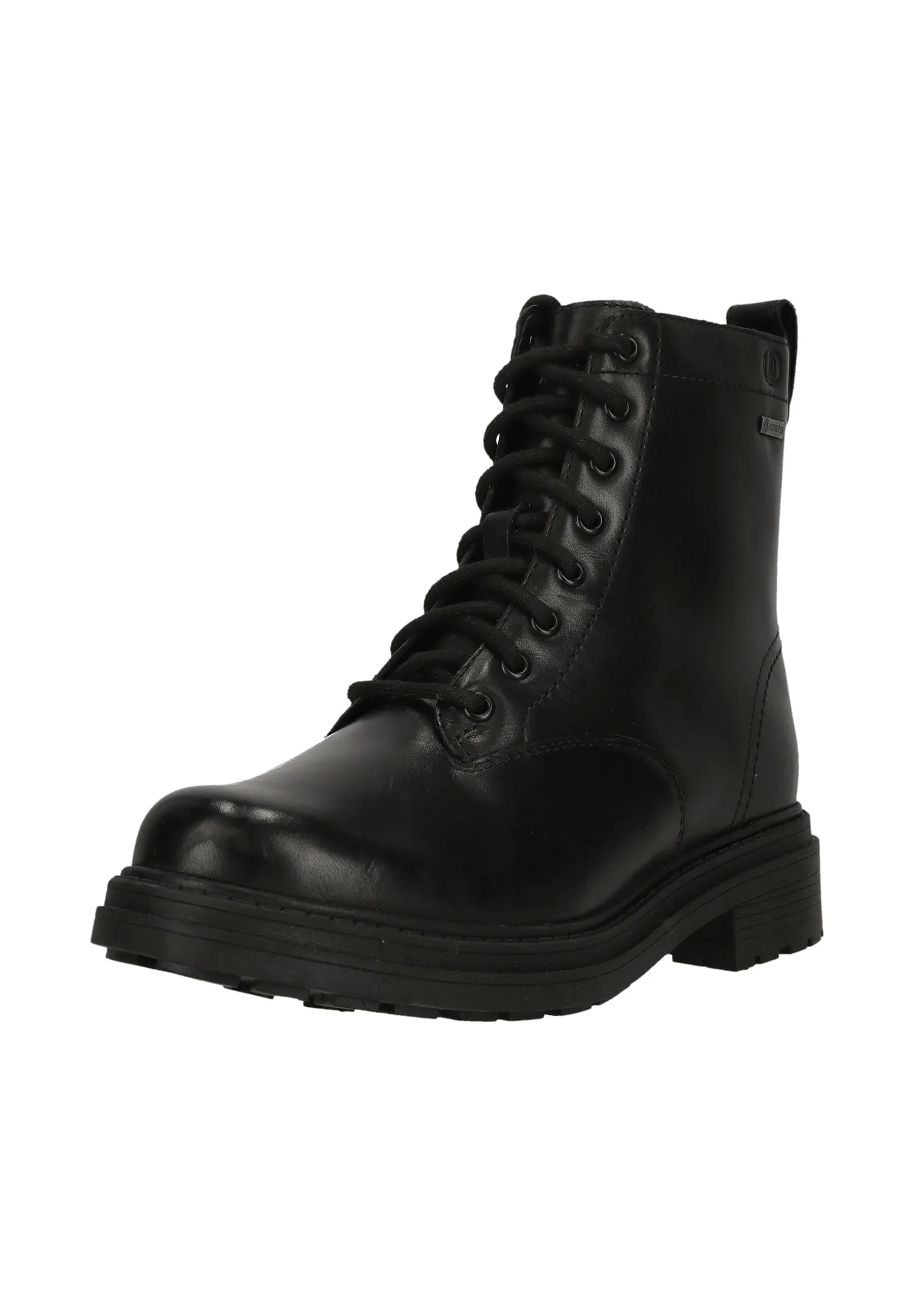 Clarks Bottes à lacets en cuir noir