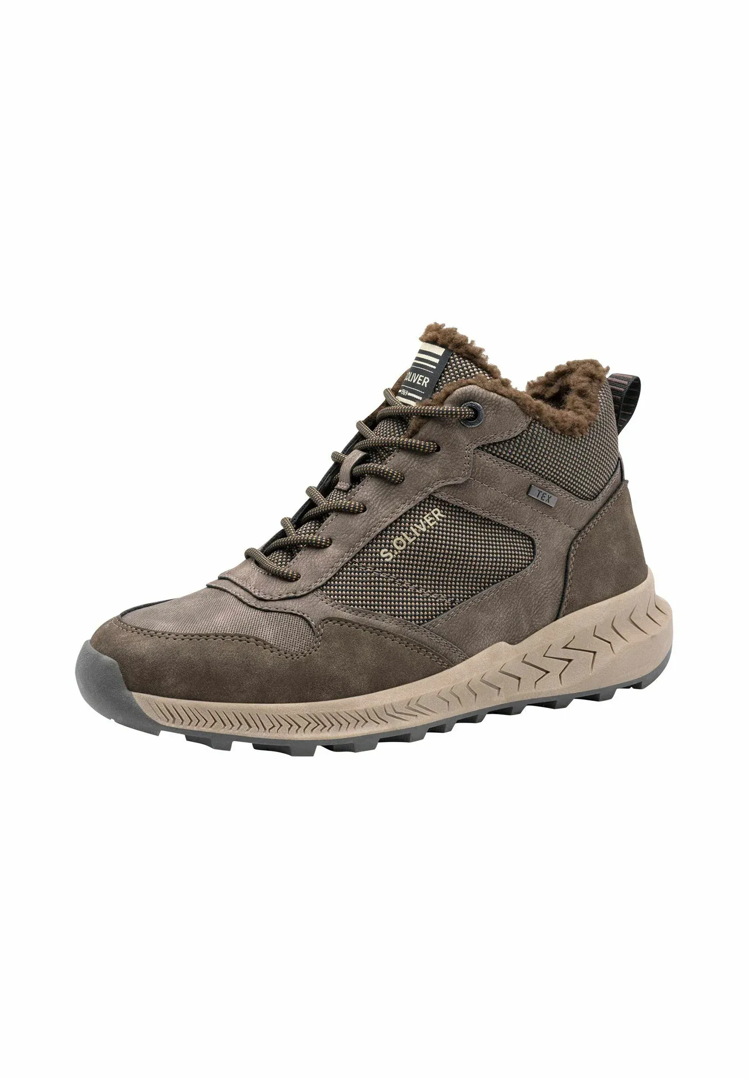 Soliver Stivaletti Stringati Taupe Comb