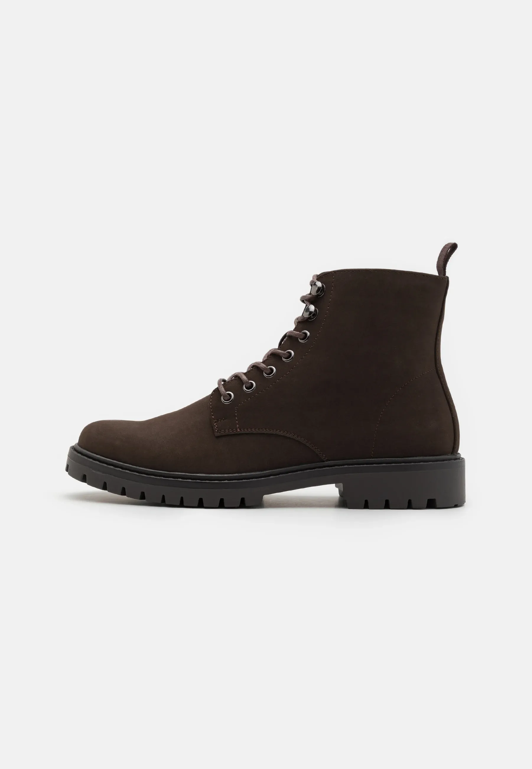 Pier One Chaussures à lacets unisexe Marron foncé