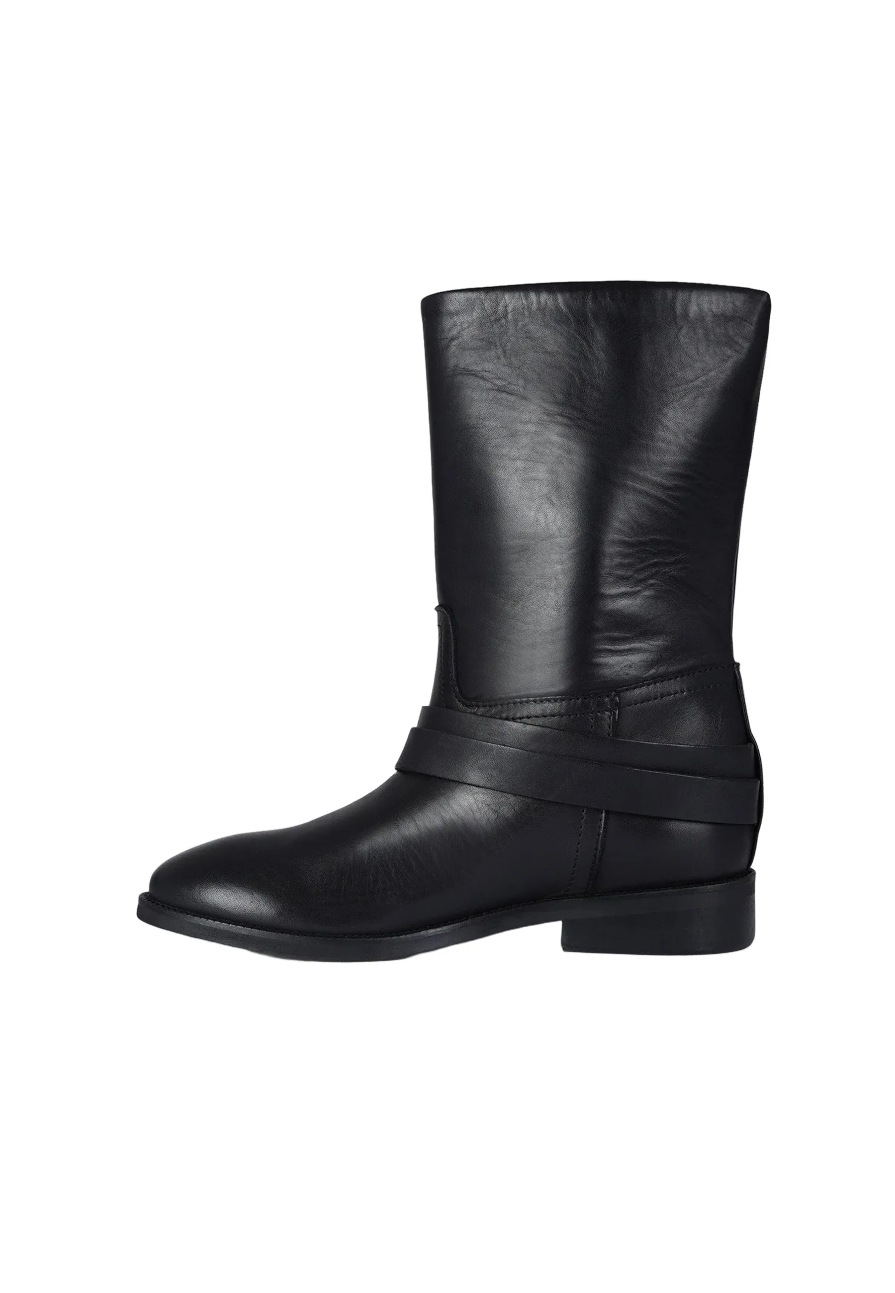 Zoe Bottes Cheville Stivaletti Texani Biker Noir