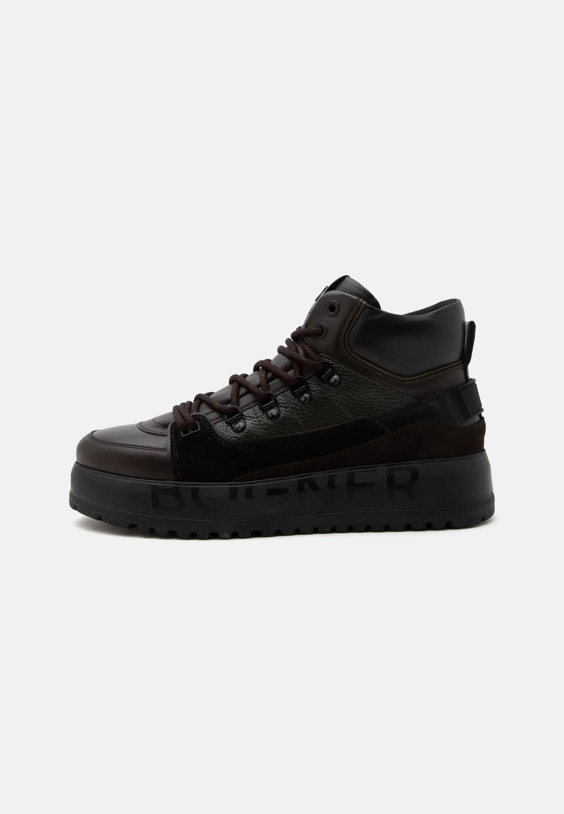 Bogner Bottes à lacets Dark Brownolive