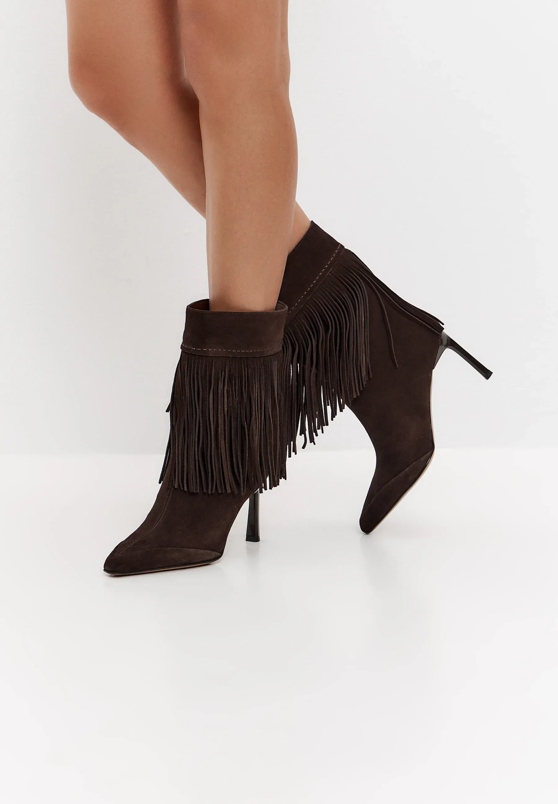 Cesare Gaspari Bottes texanes moto marron