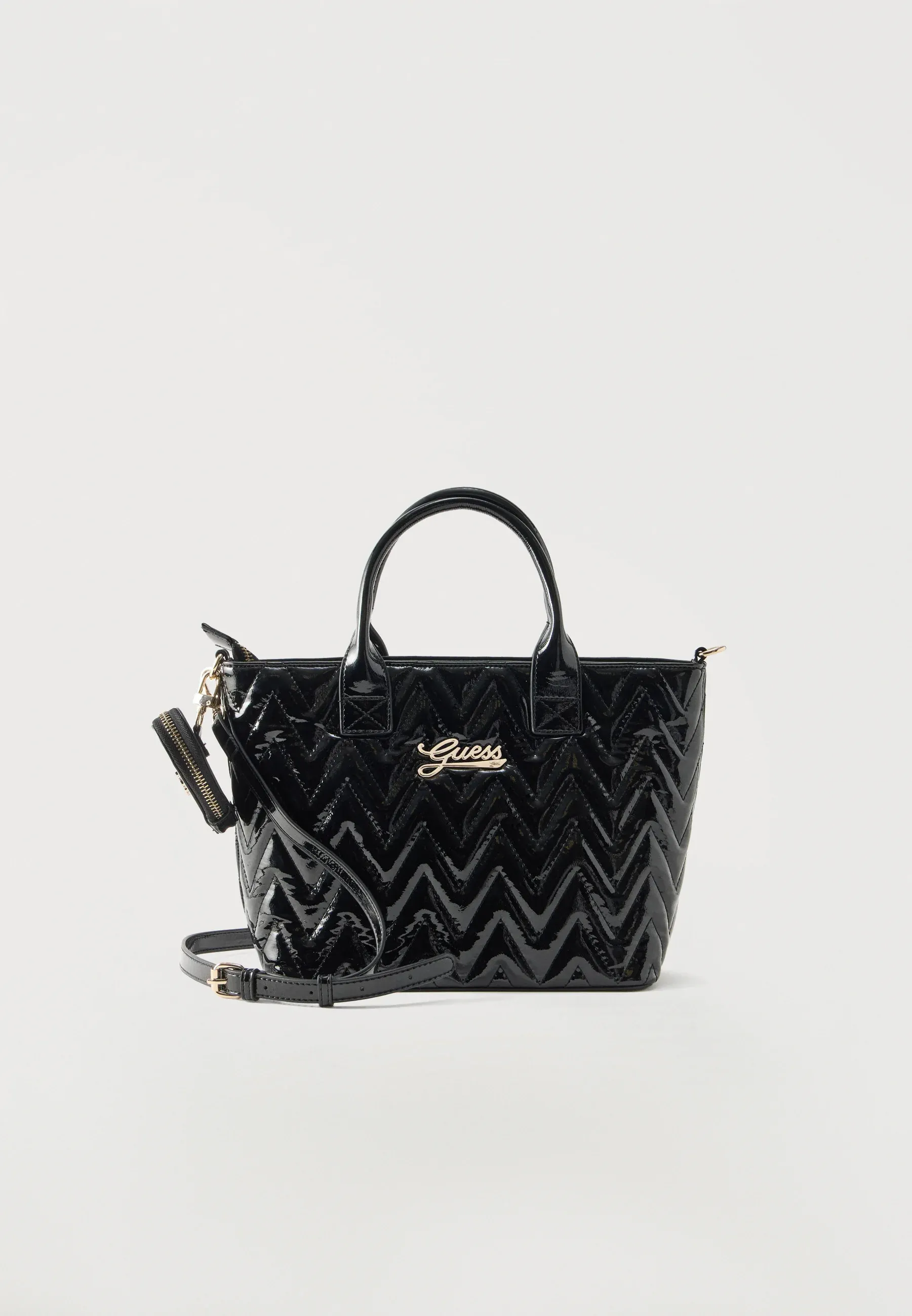 Guess Sac à main structuré unisexe Jet Black