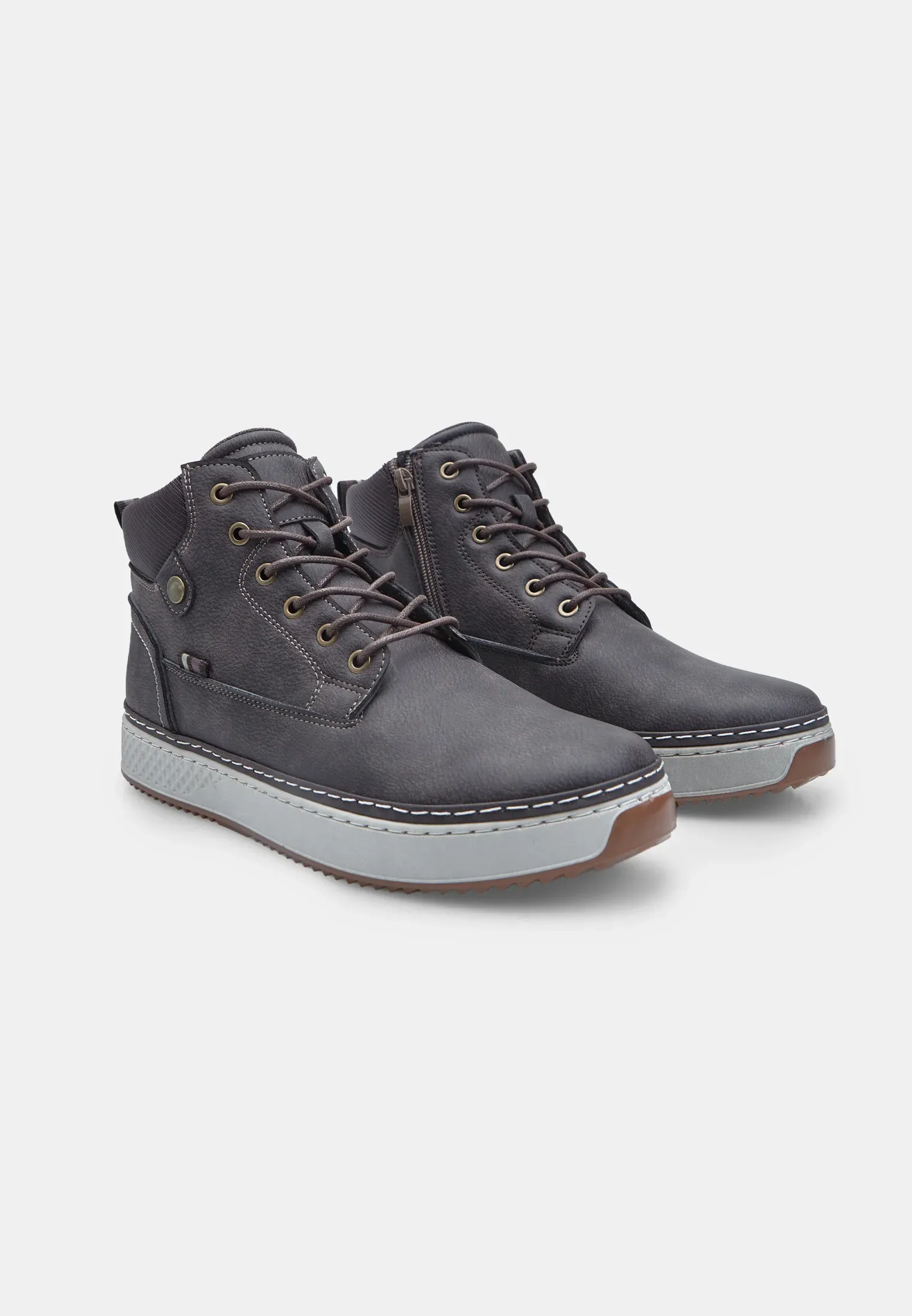 Bata Bottes à lacets Marron
