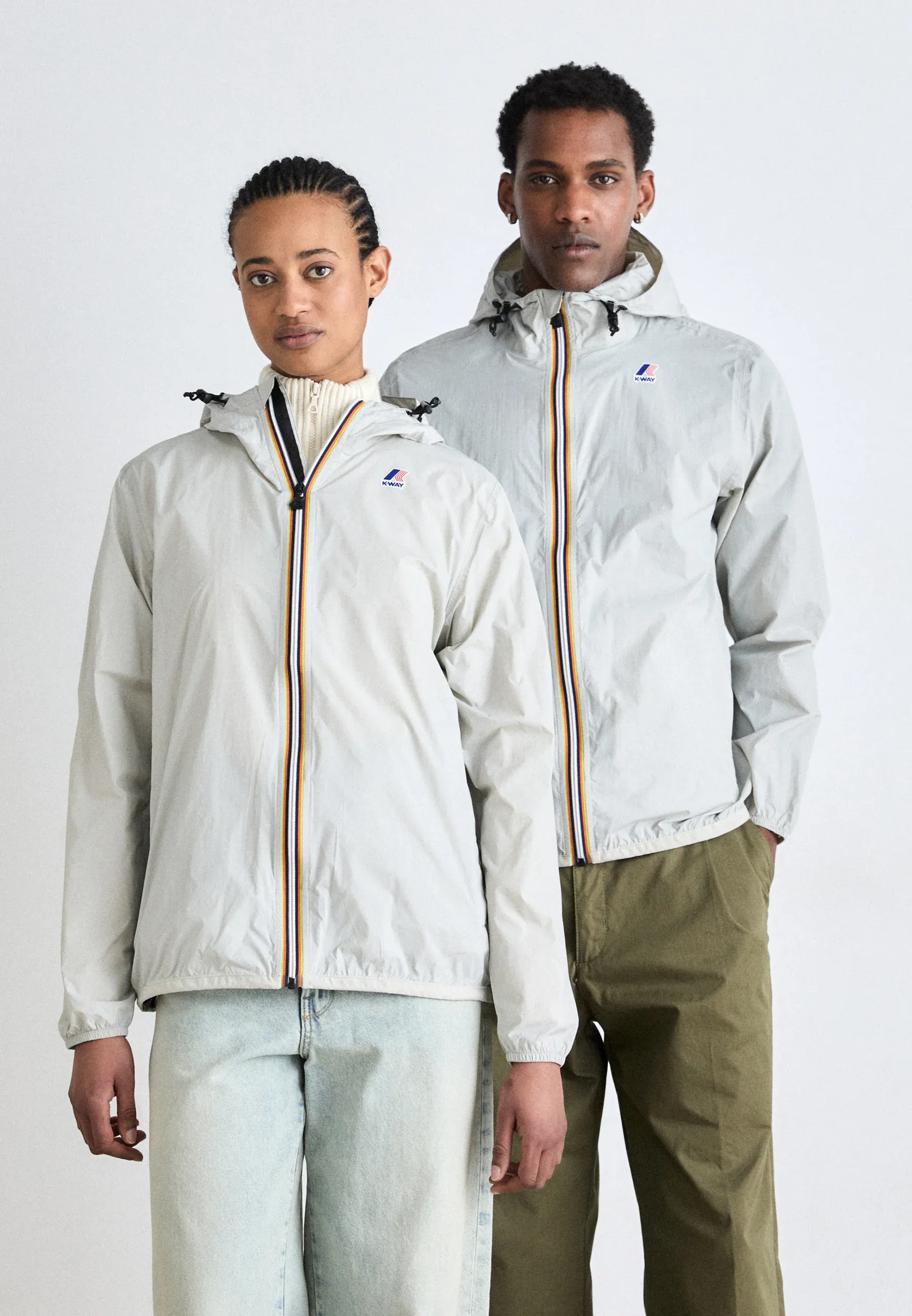 K Way Le Vrai Claude Unisexe Imperméable Beige Lt