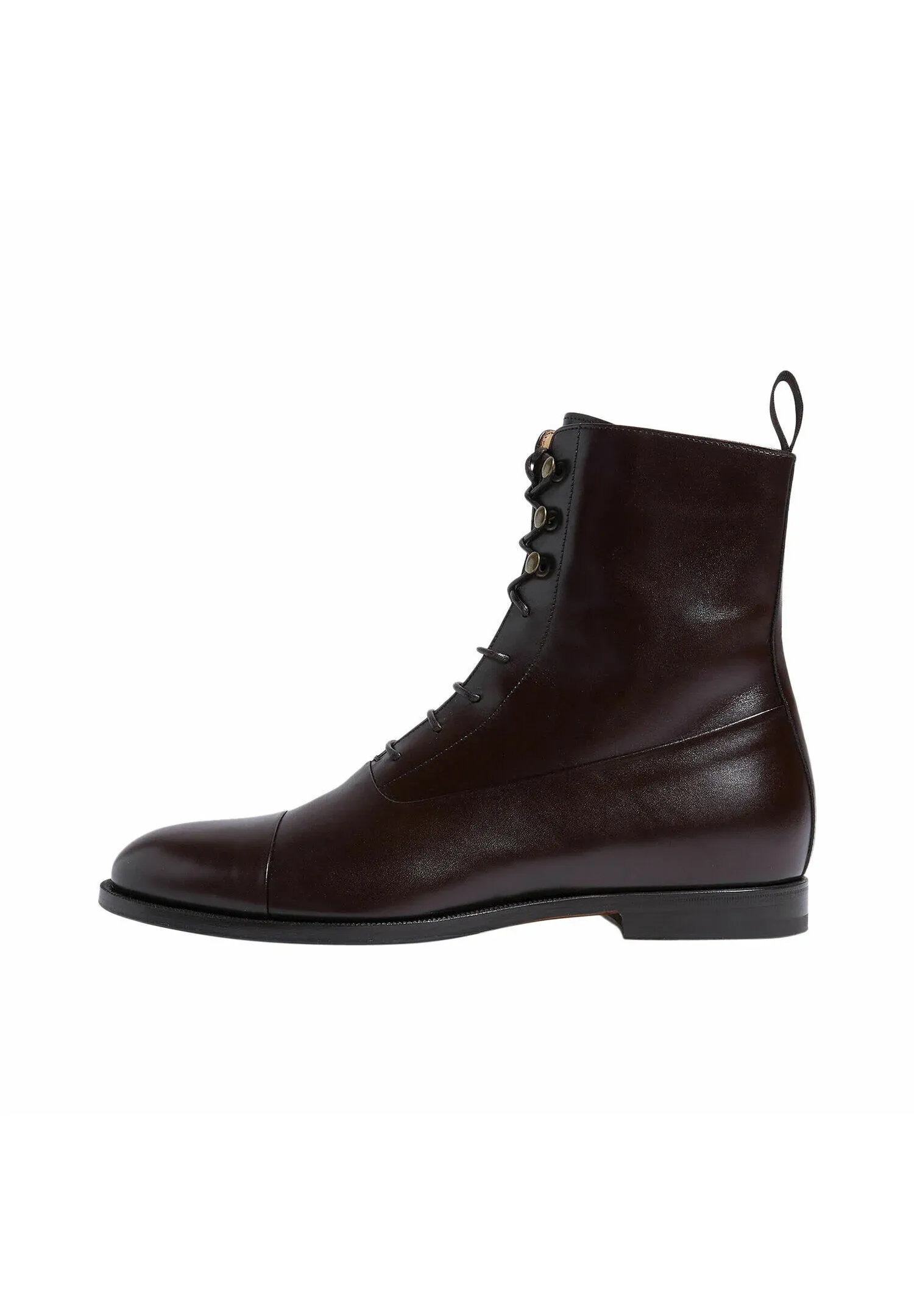 Scarosso Bottes à lacets Brown Calf