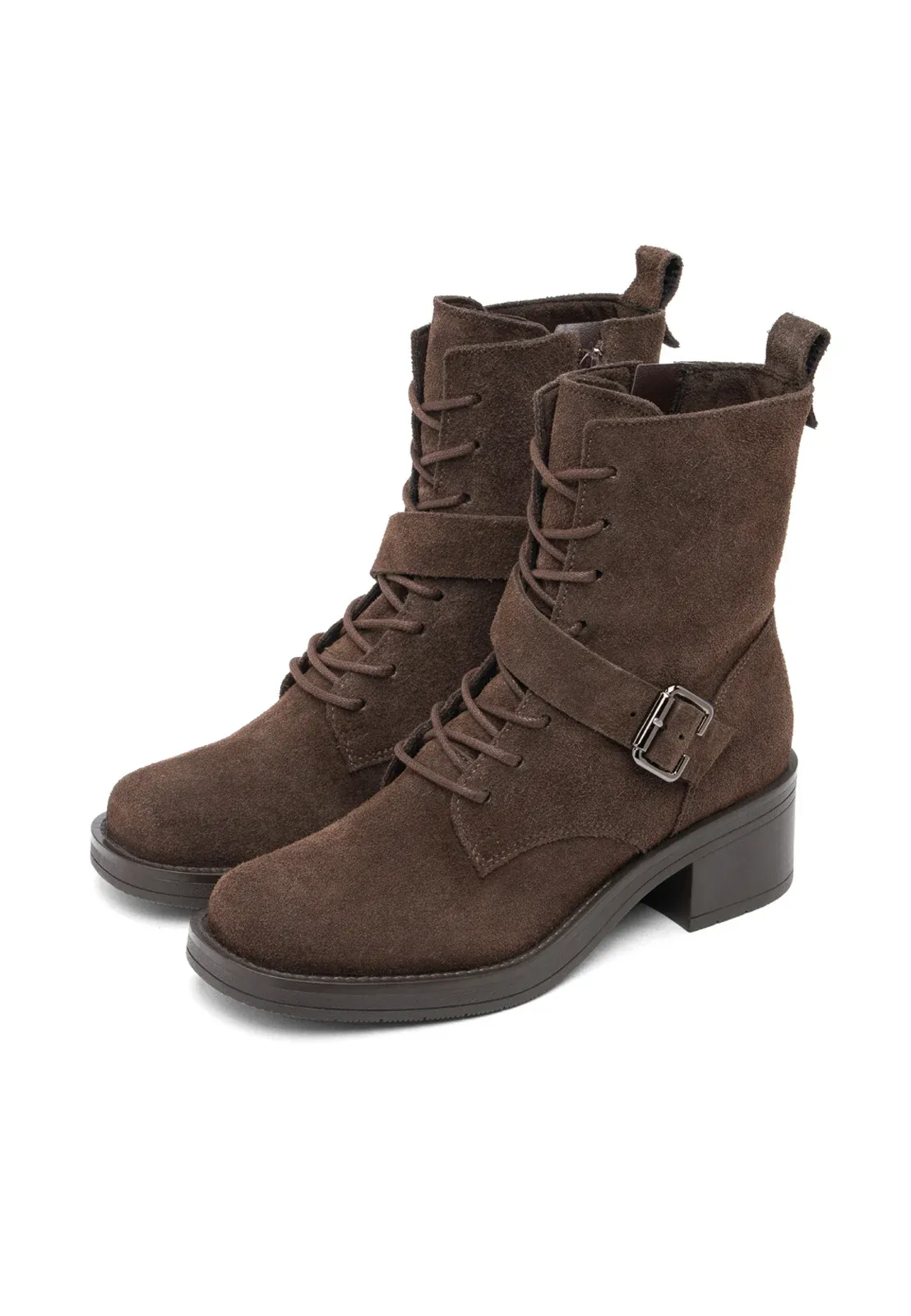 Rylko Bottes à lacets marron