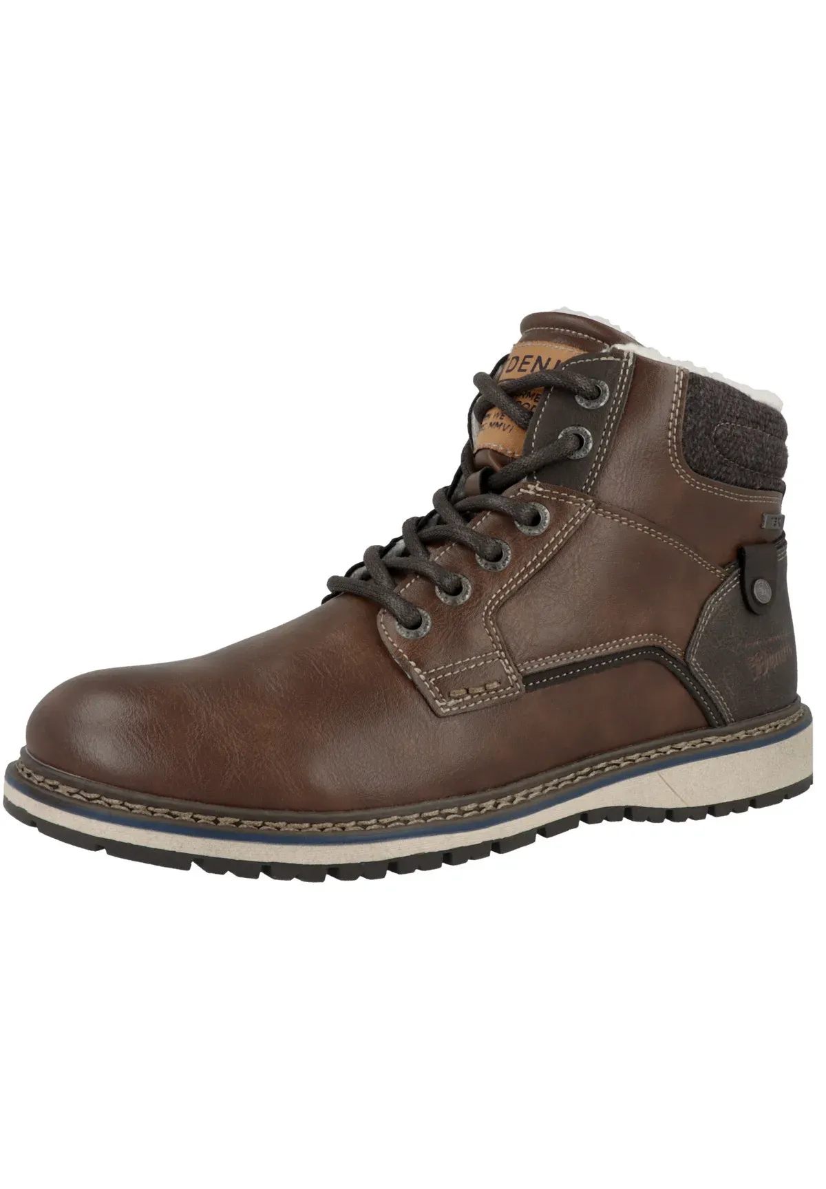 Tom Tailor Bottes à lacets Cognac